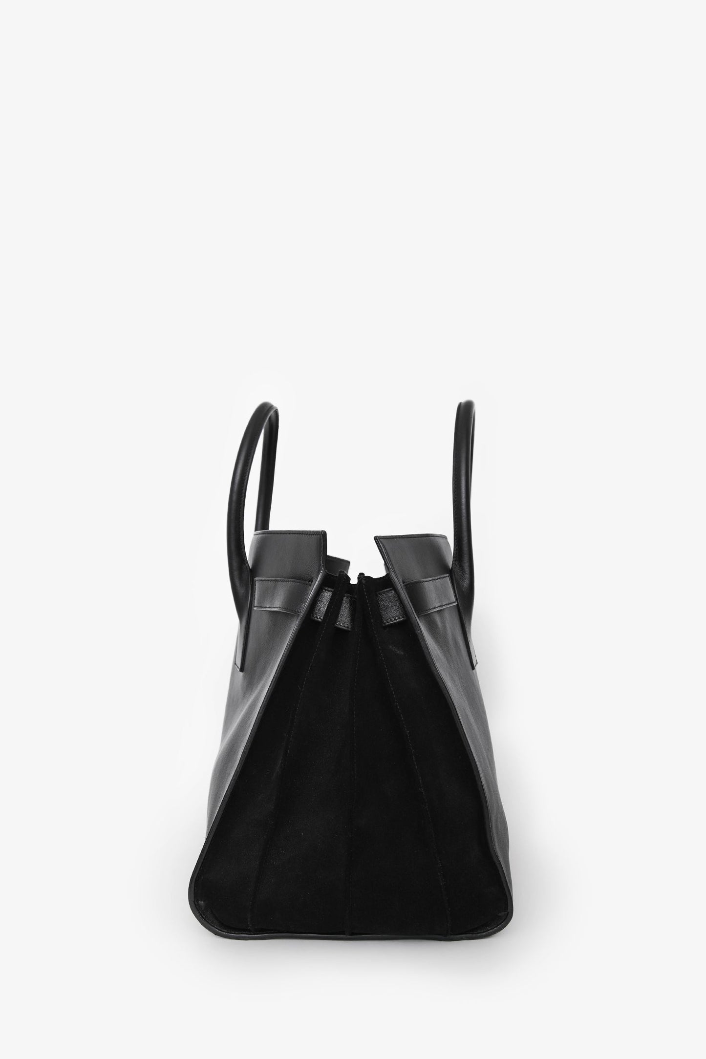 Saint Laurent Black Suede/Leather Large Sac De Jour Tote