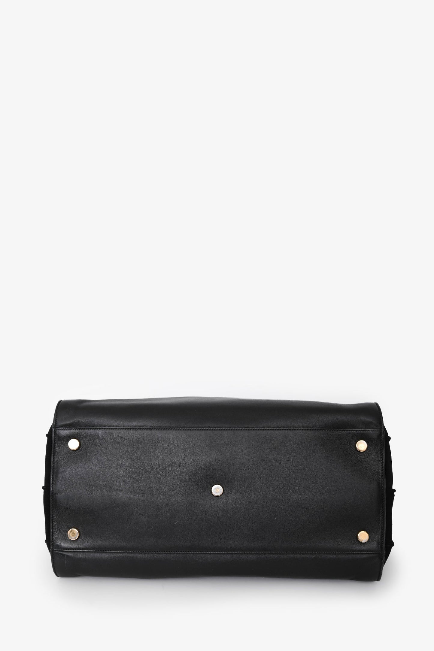 Saint Laurent Black Suede/Leather Large Sac De Jour Tote