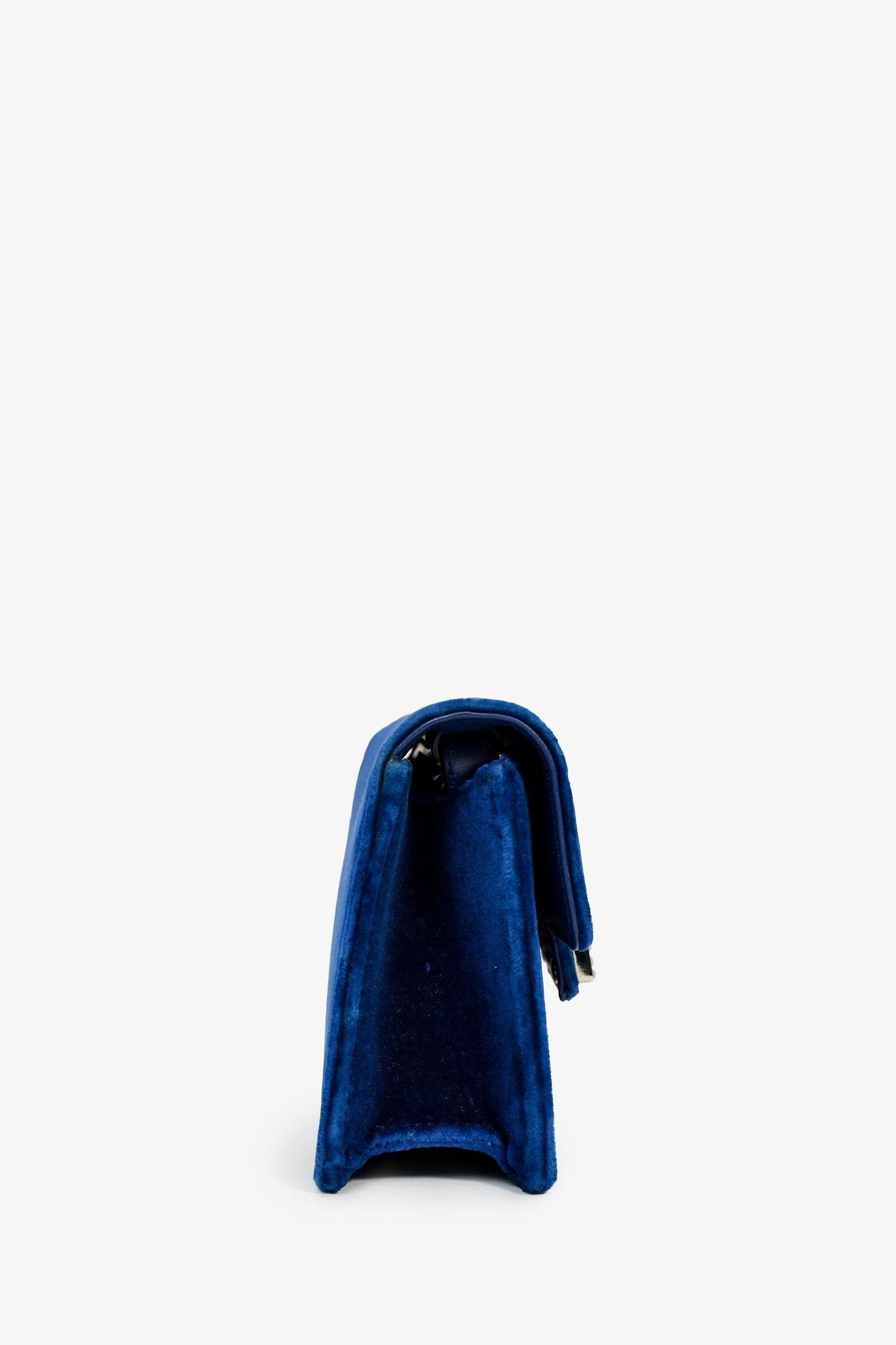 Gucci Blue Velvet GG Crystal 'Broadway' Mini Shoulder Bag