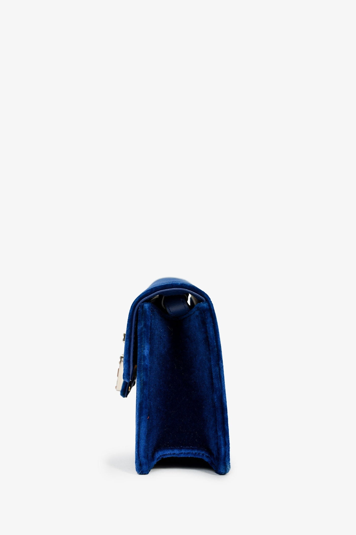 Gucci Blue Velvet GG Crystal 'Broadway' Mini Shoulder Bag