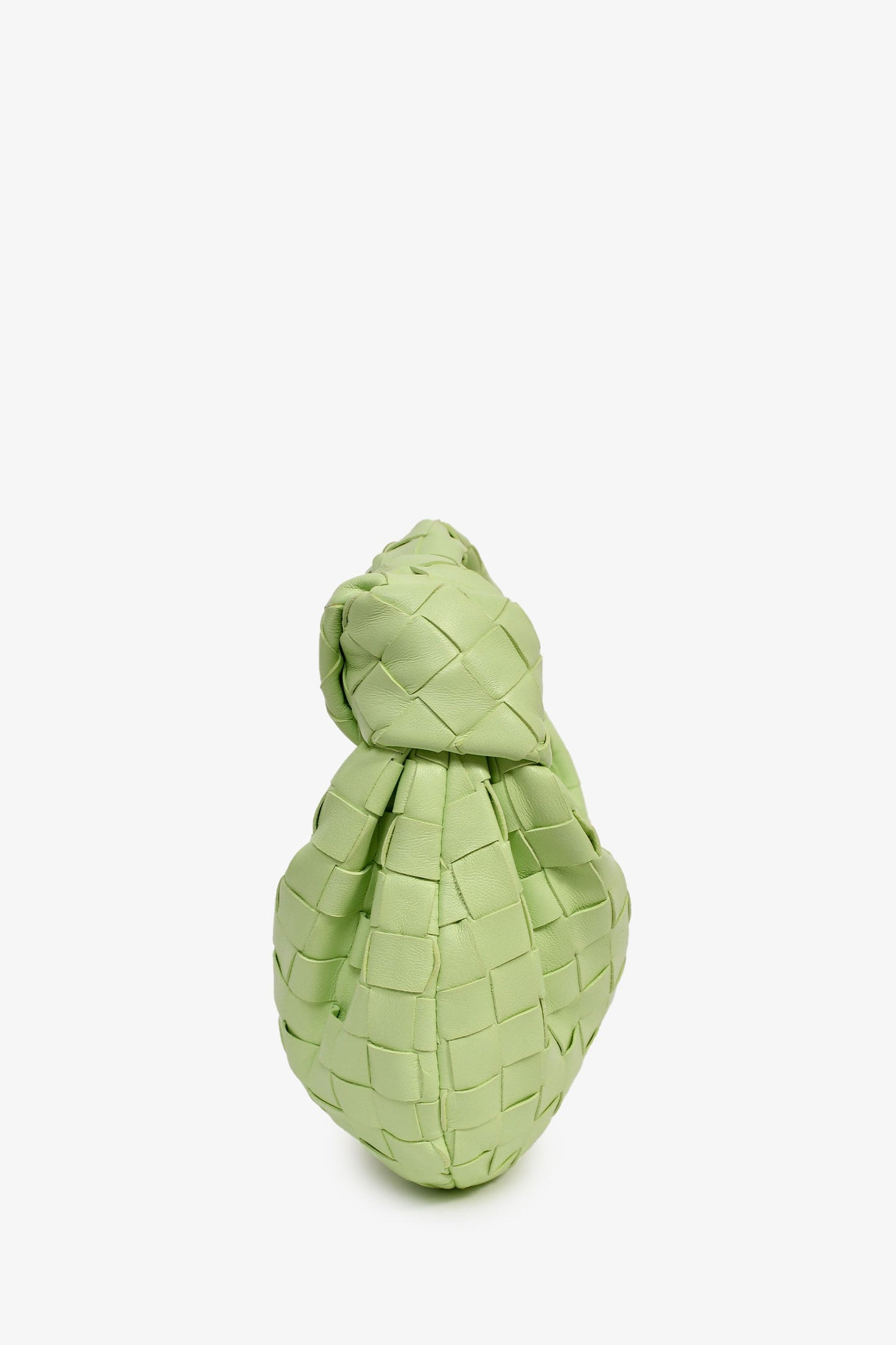 Bottega Veneta Lime Green Intrecciato Leather Mini Jodie Bag