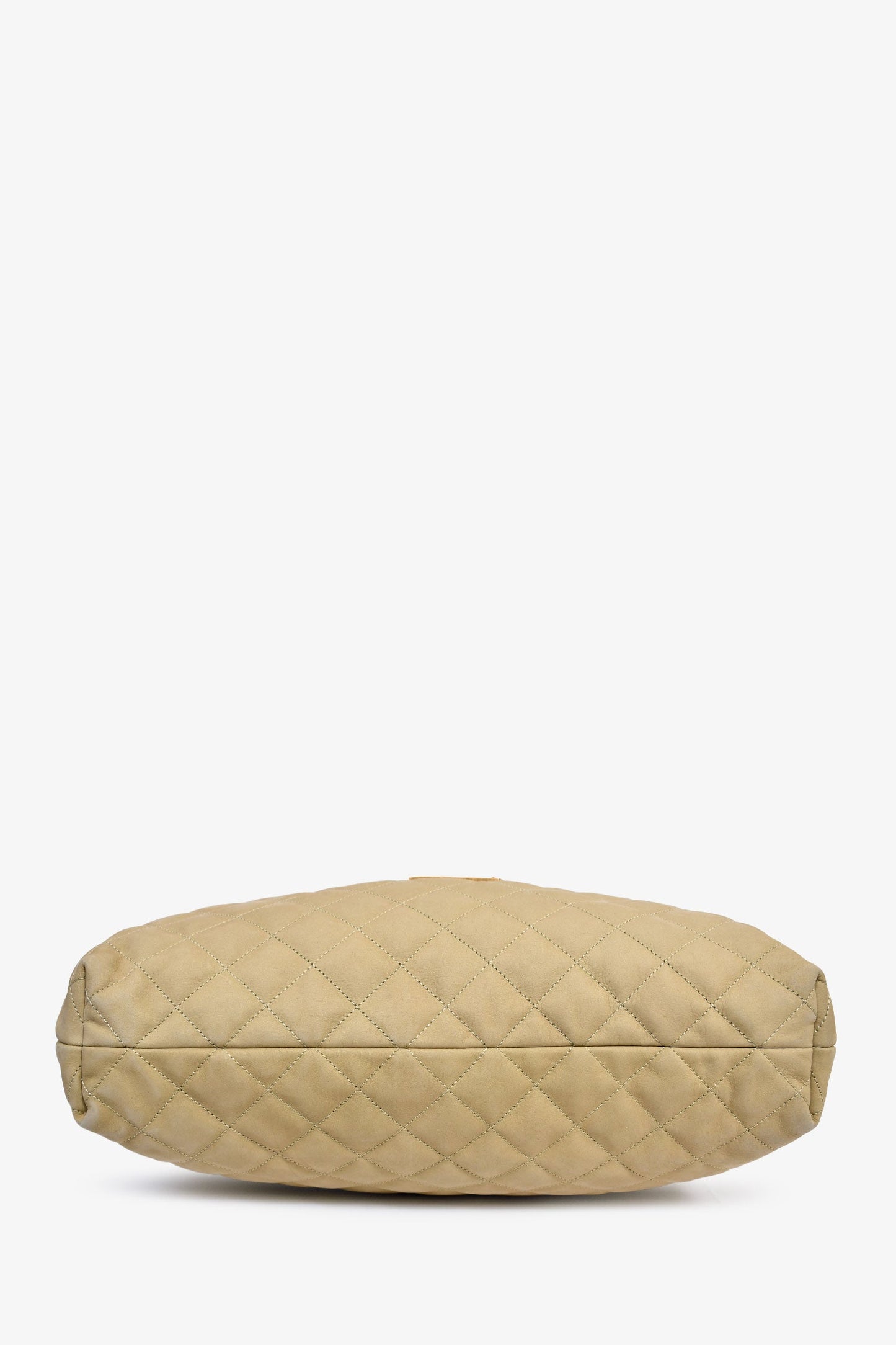 Saint Laurent Brown Leather Logo 'Icare' Maxi Tote Bag