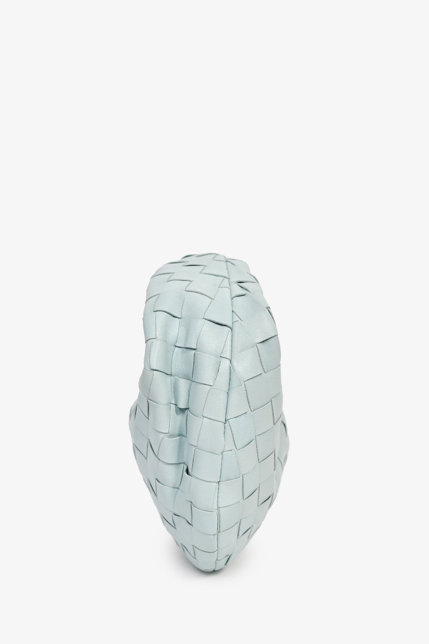 Bottega Veneta Baby Blue Intrecciato Leather Mini Jodie Bag