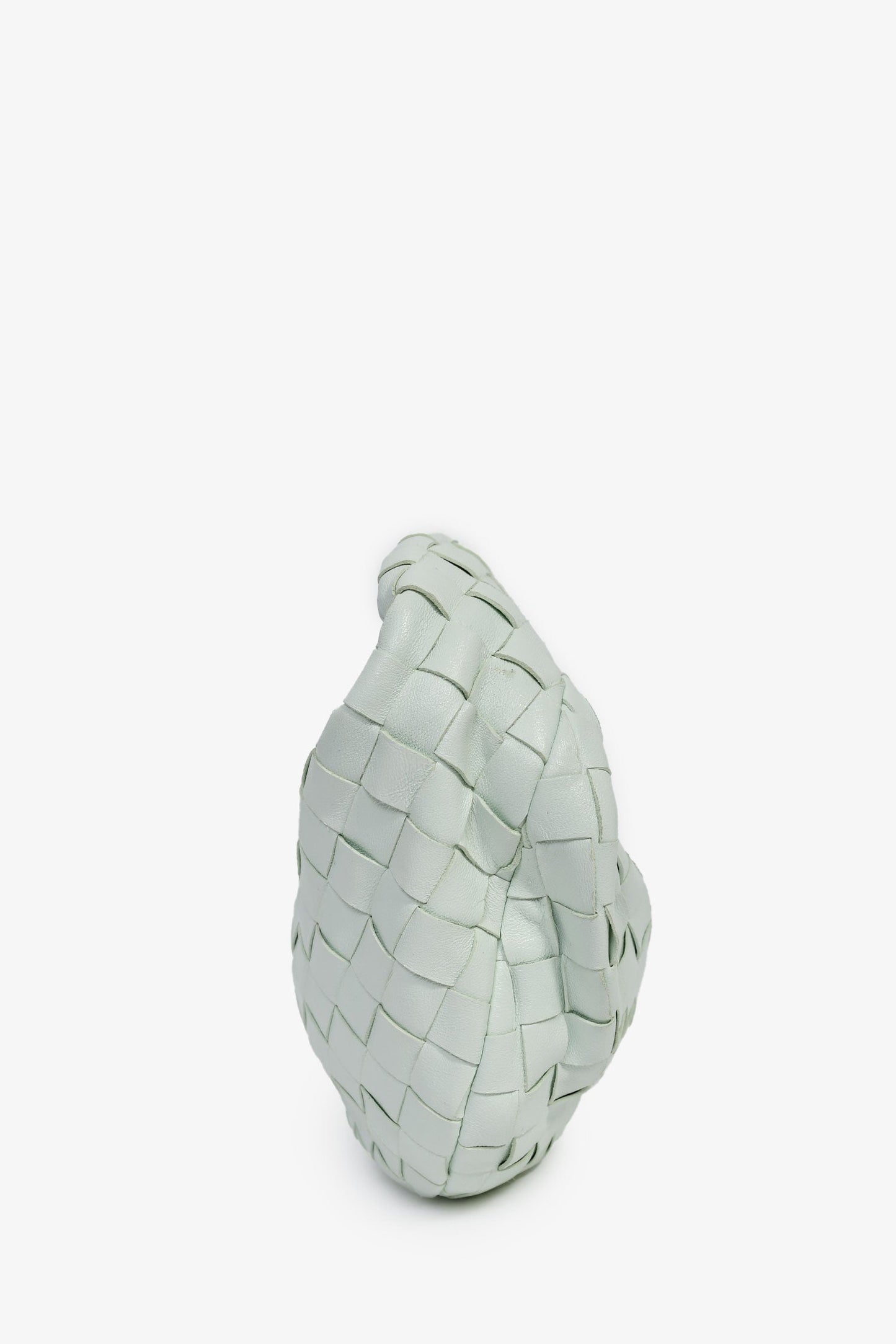 Bottega Veneta Mint Green Intrecciato Leather Mini Jodie Bag