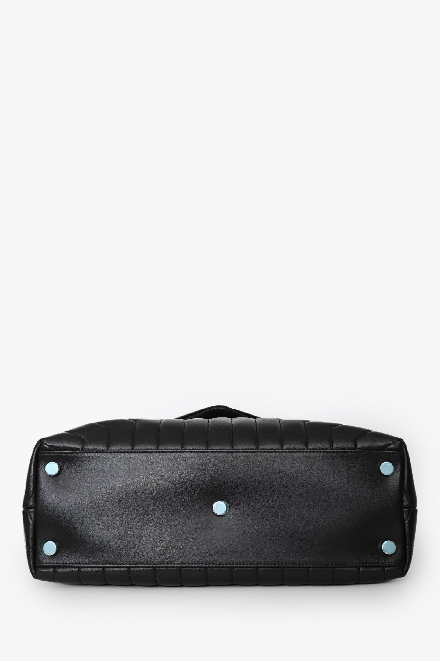 Saint Laurent Black Leather Lou Lou Large Shoulder Bag