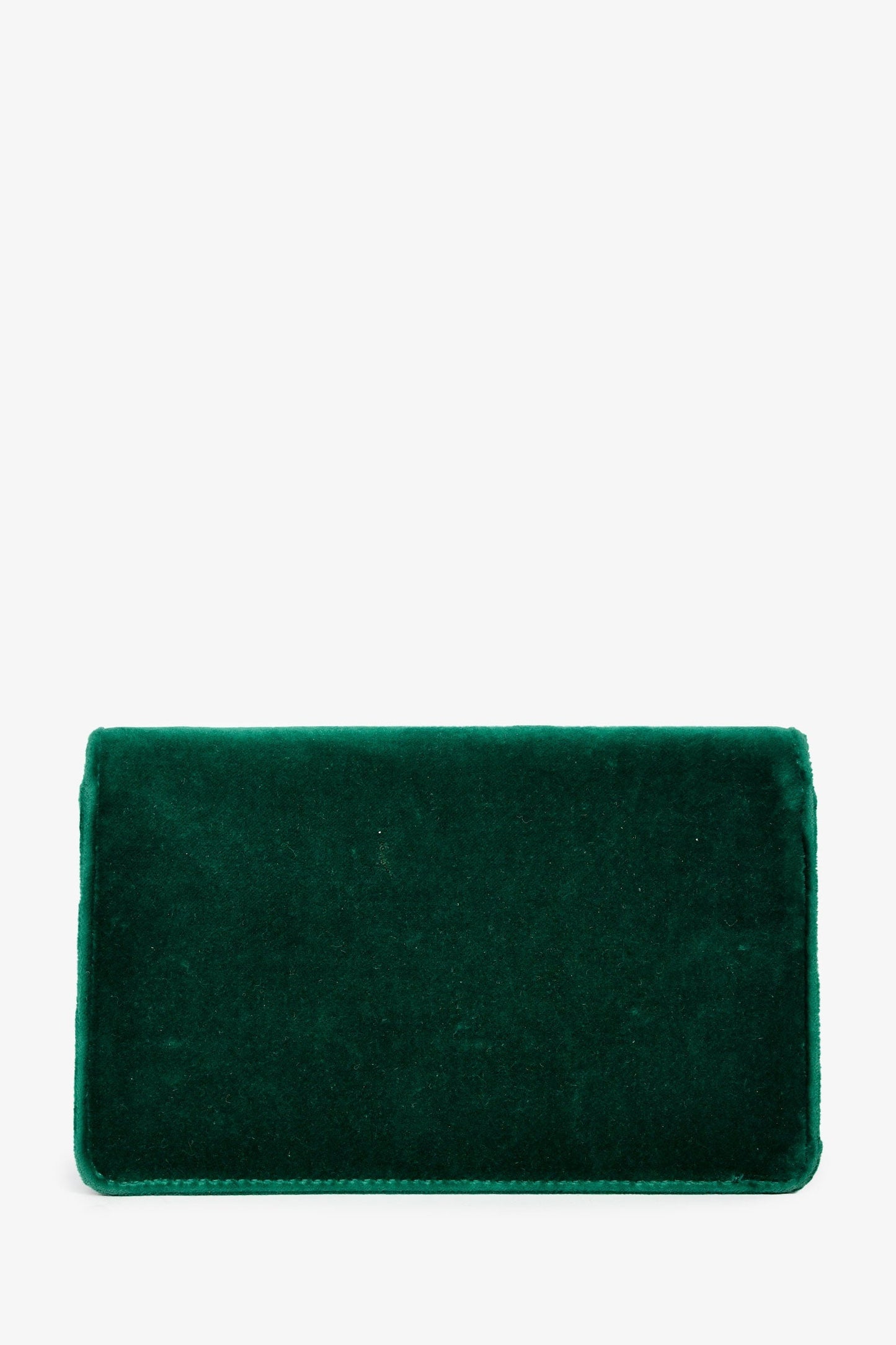 Gucci Green Velvet GG Crystal 'Broadway' Mini Shoulder Bag