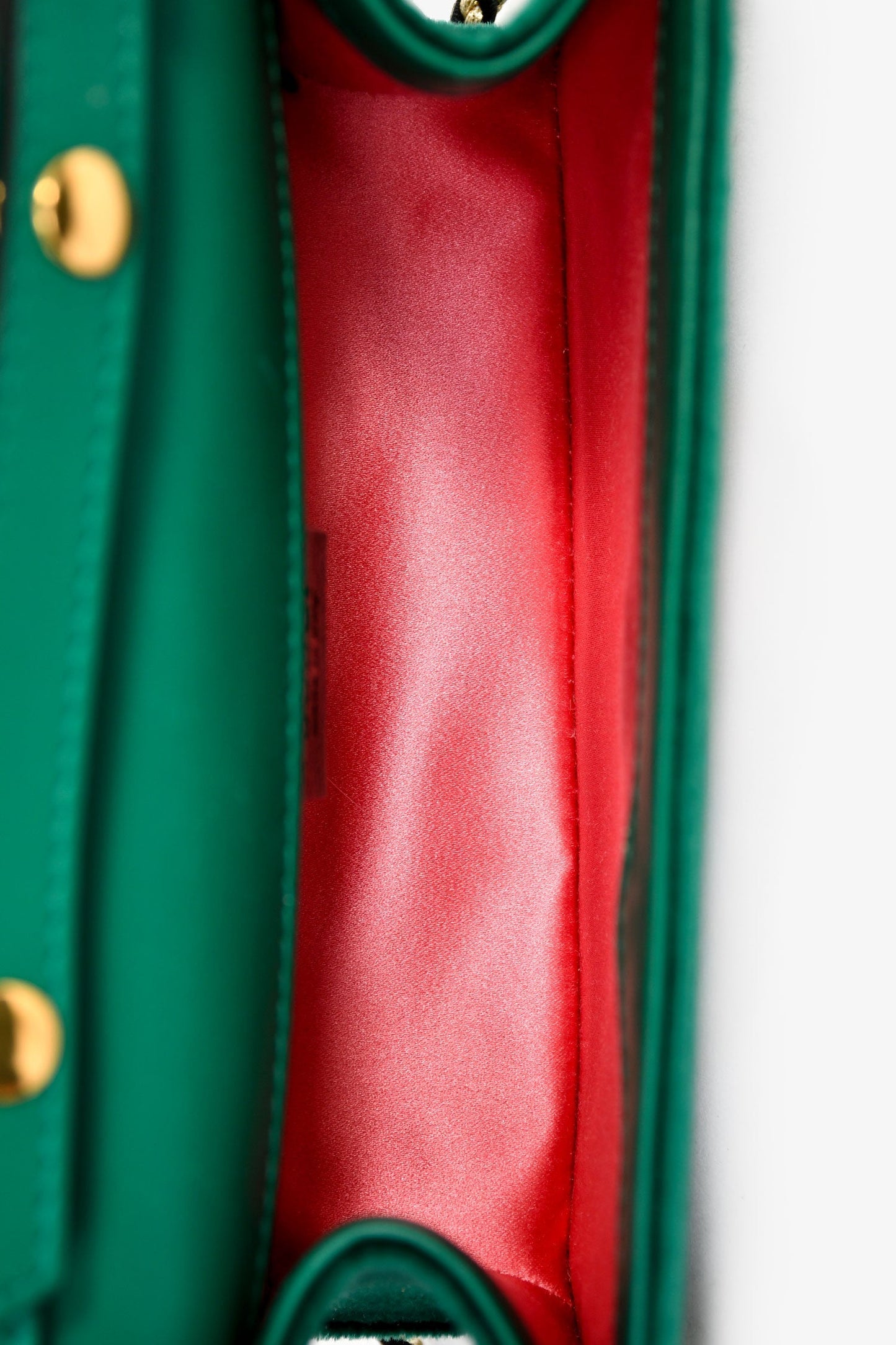 Gucci Green Velvet GG Crystal 'Broadway' Mini Shoulder Bag