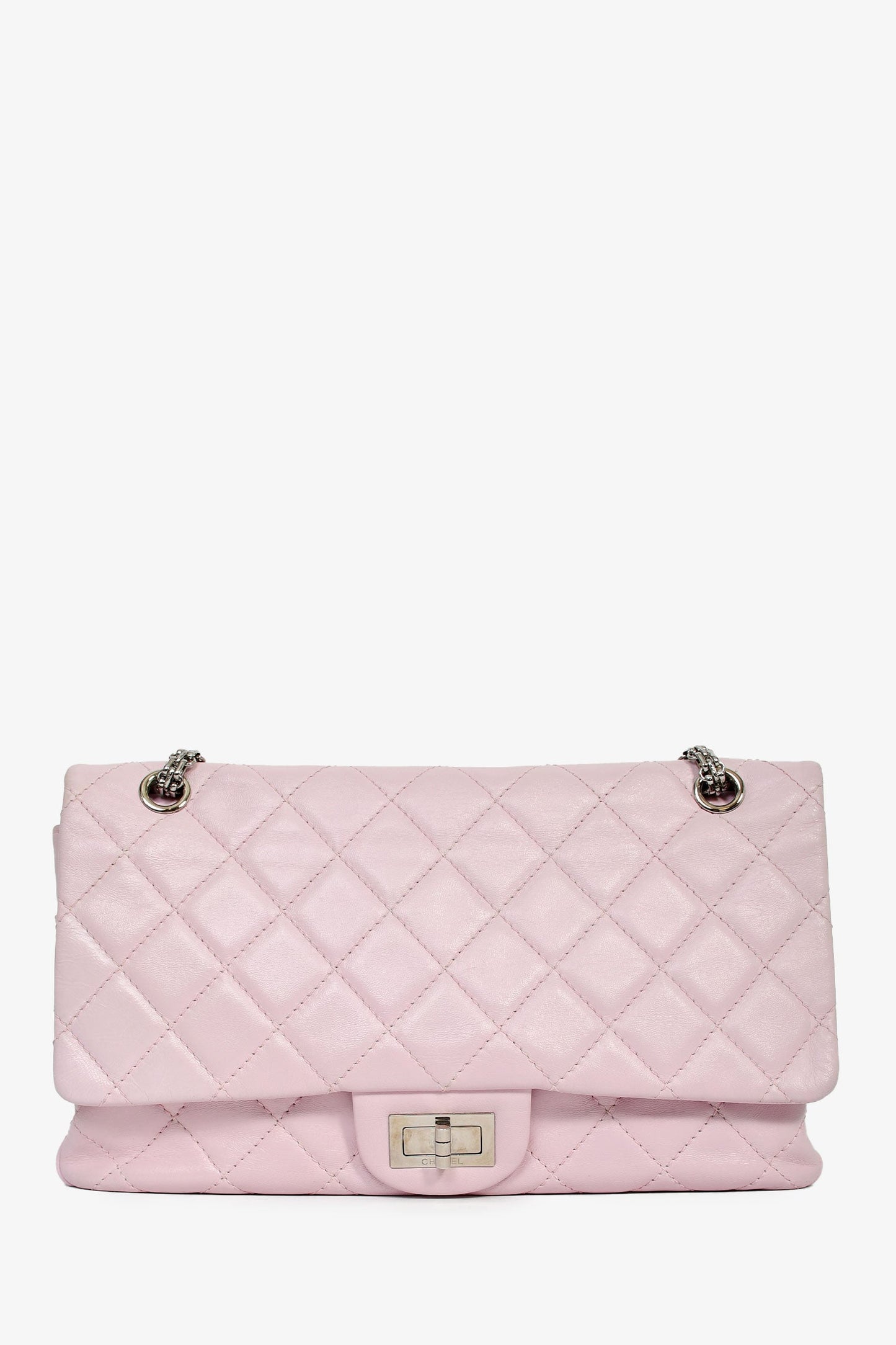 Chanel™ 2008-09 Rose Clair Purple Lambskin 2.55 Reissue 227 Shoulder Bag