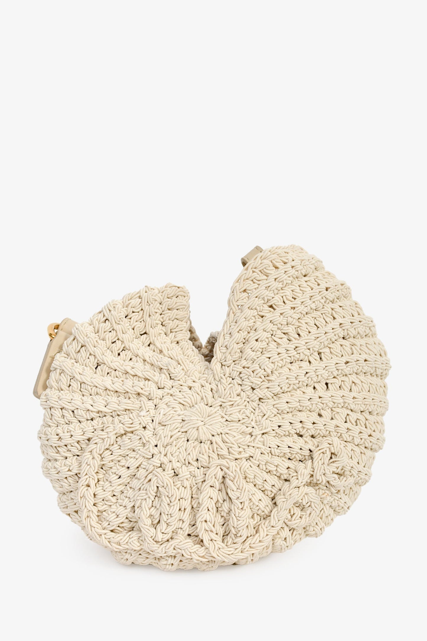 Chloe Cream Crochet 'Sea Treasures' Logo Crossbody Bag