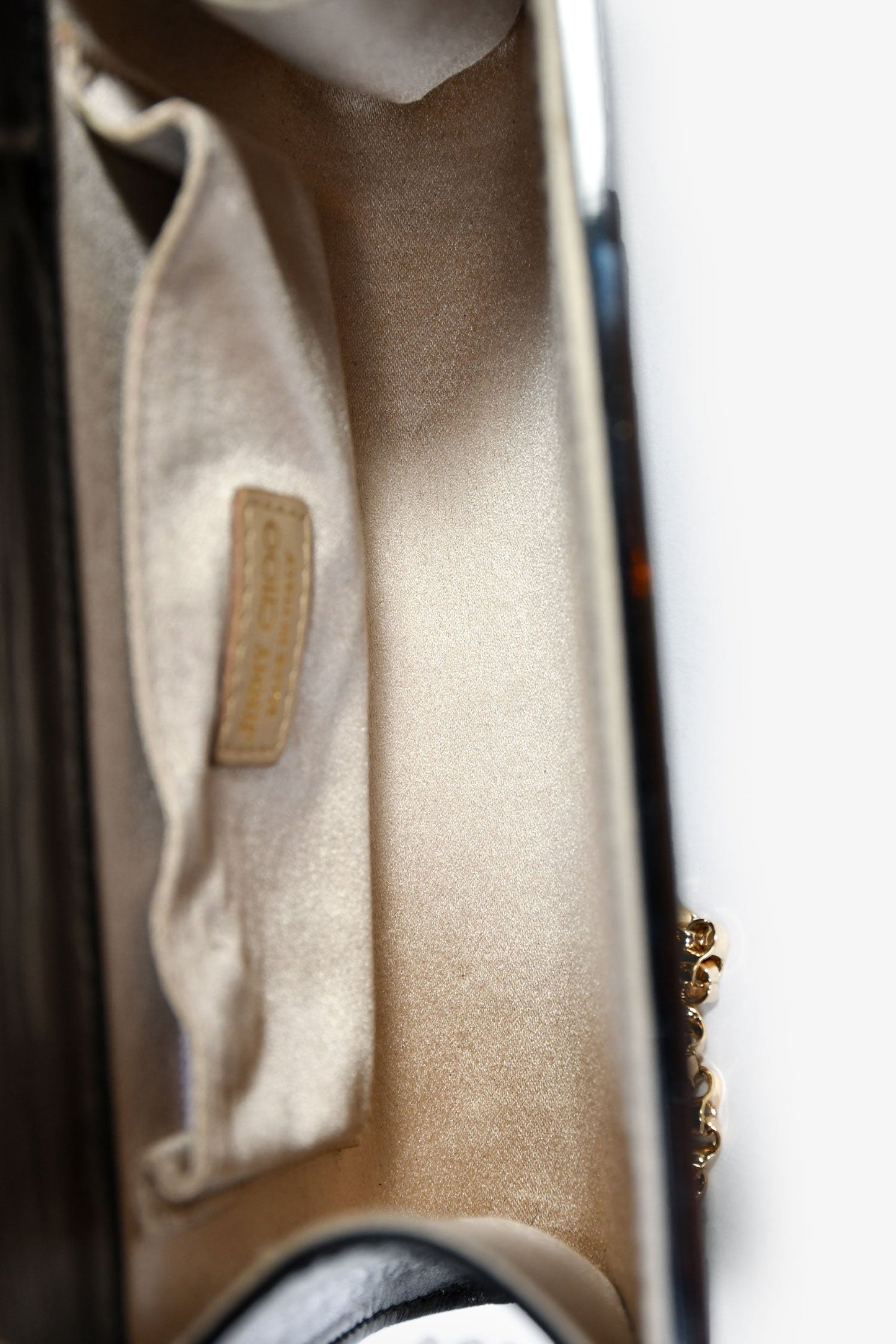 Jimmy Choo Black/Gold Acrylic Star Clutch With Chain