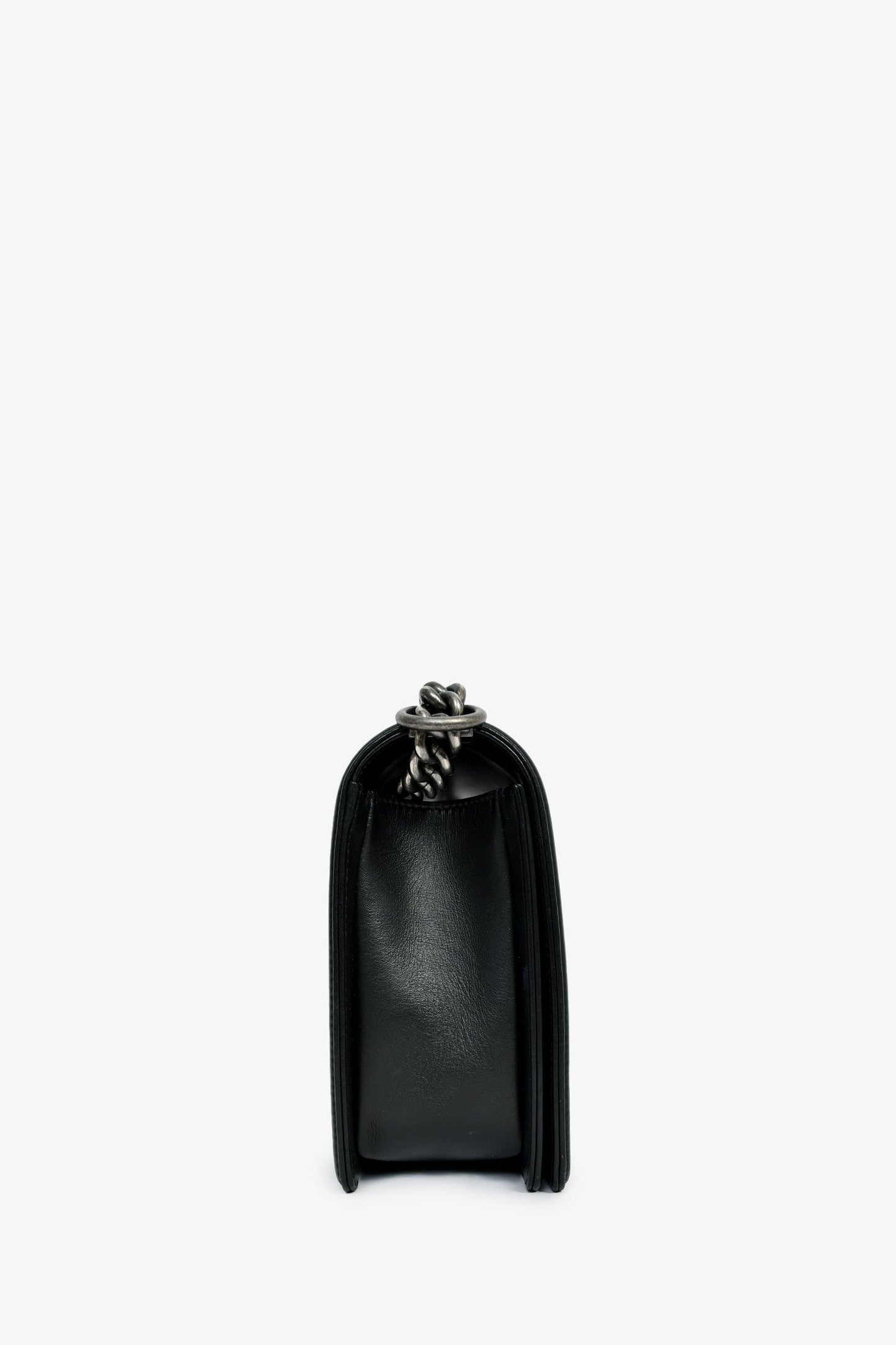 Chanel™ 2018-19 Black Lambskin Large Boy Bag