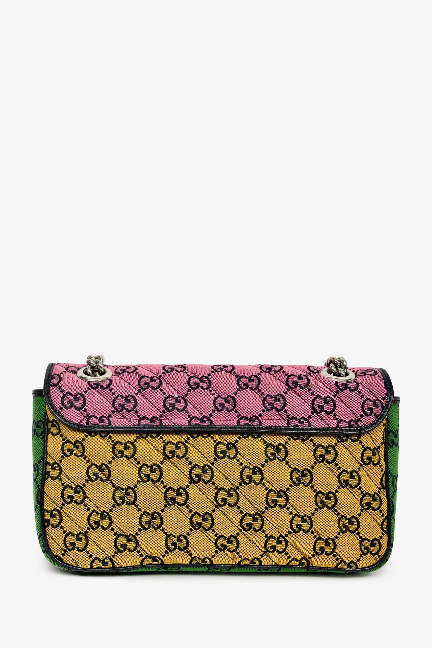 Gucci Multicolour Canvas Marmont GG Medium Crossbody Bag