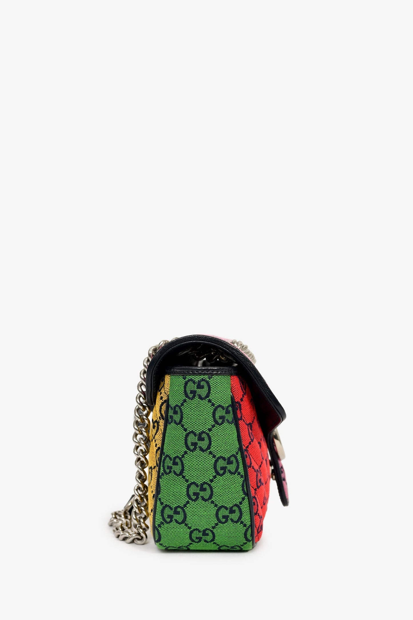 Gucci Multicolour Canvas Marmont GG Medium Crossbody Bag