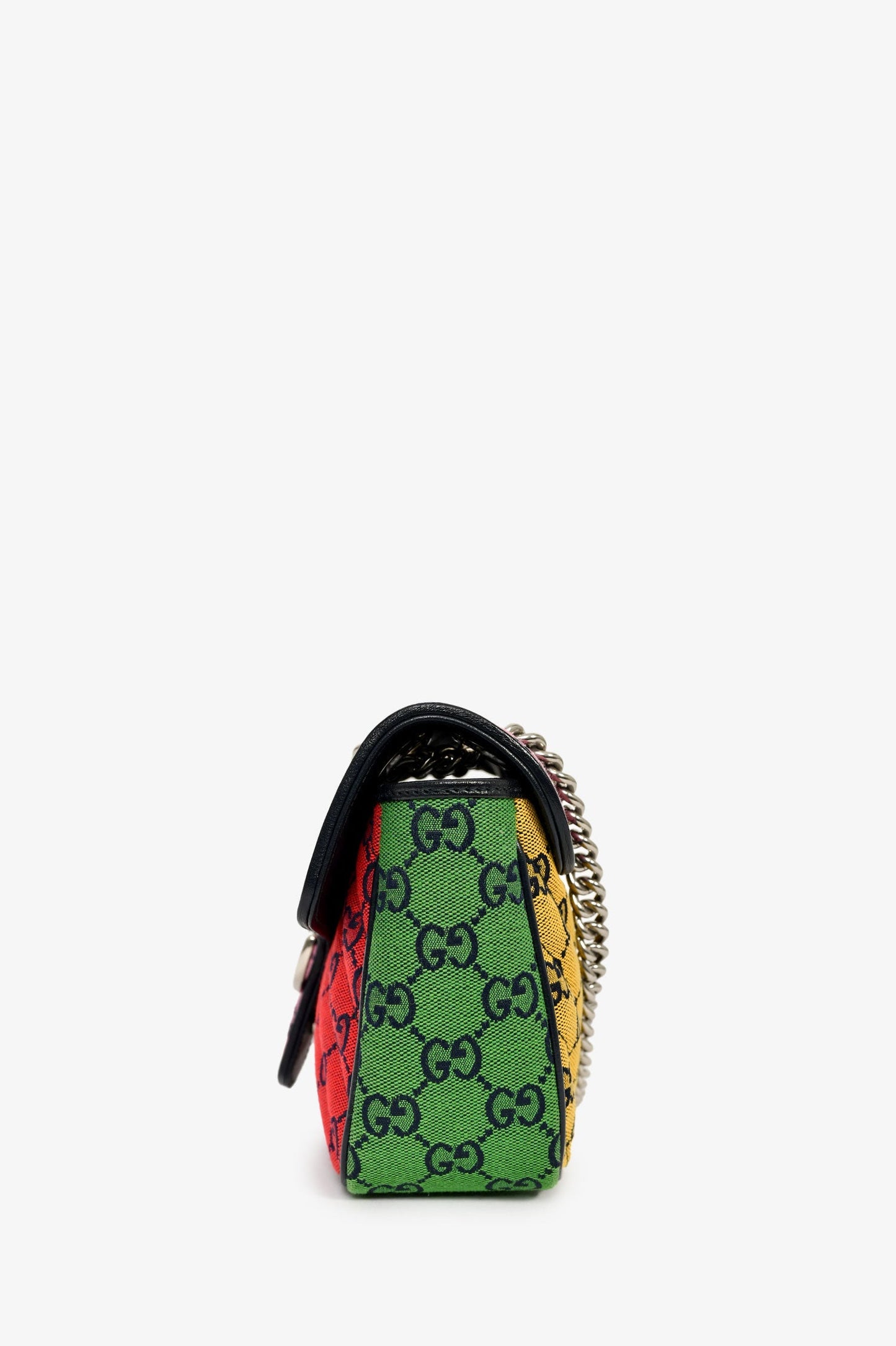 Gucci Multicolour Canvas Marmont GG Medium Crossbody Bag