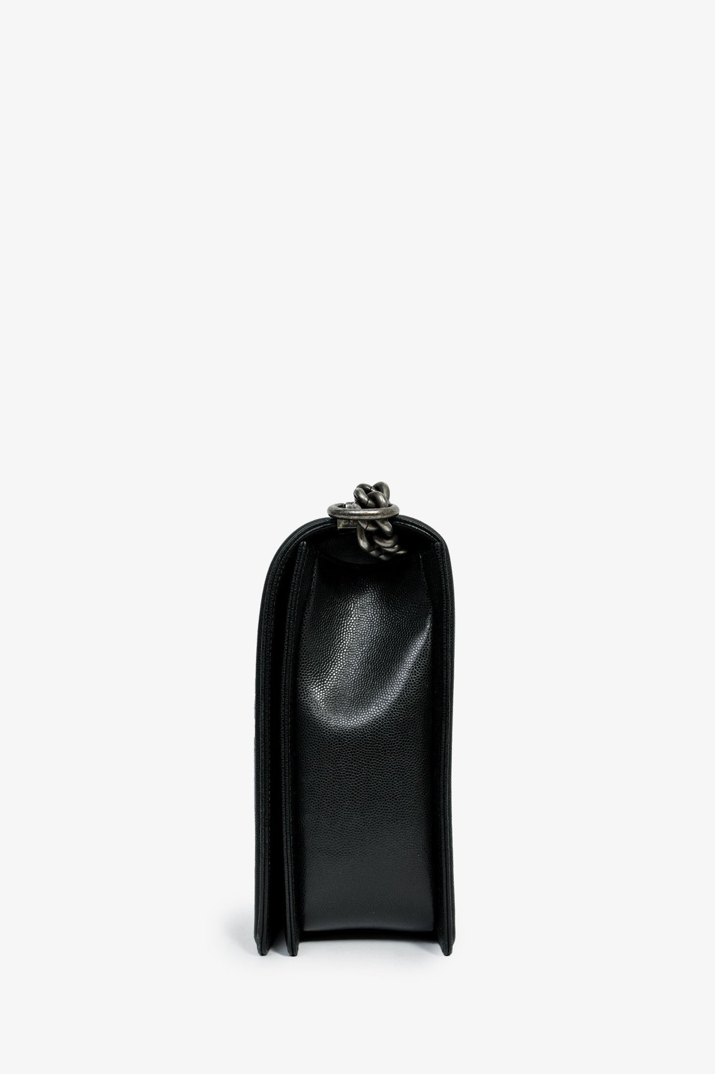 Chanel™ 2018 Black Caviar Large Boy Bag