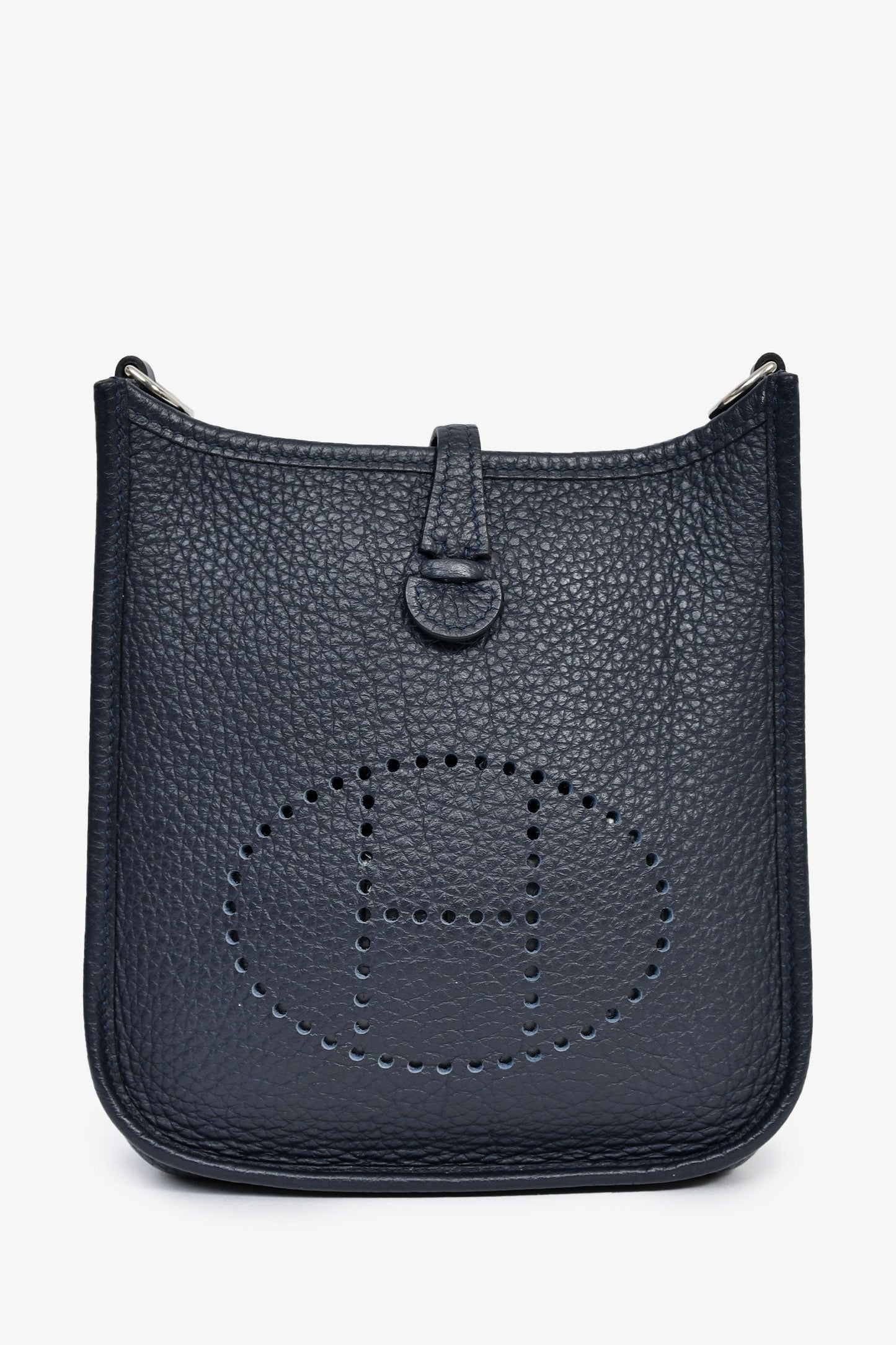 Hermès 2021 Navy Clemence Evelyne TPM Crossbody