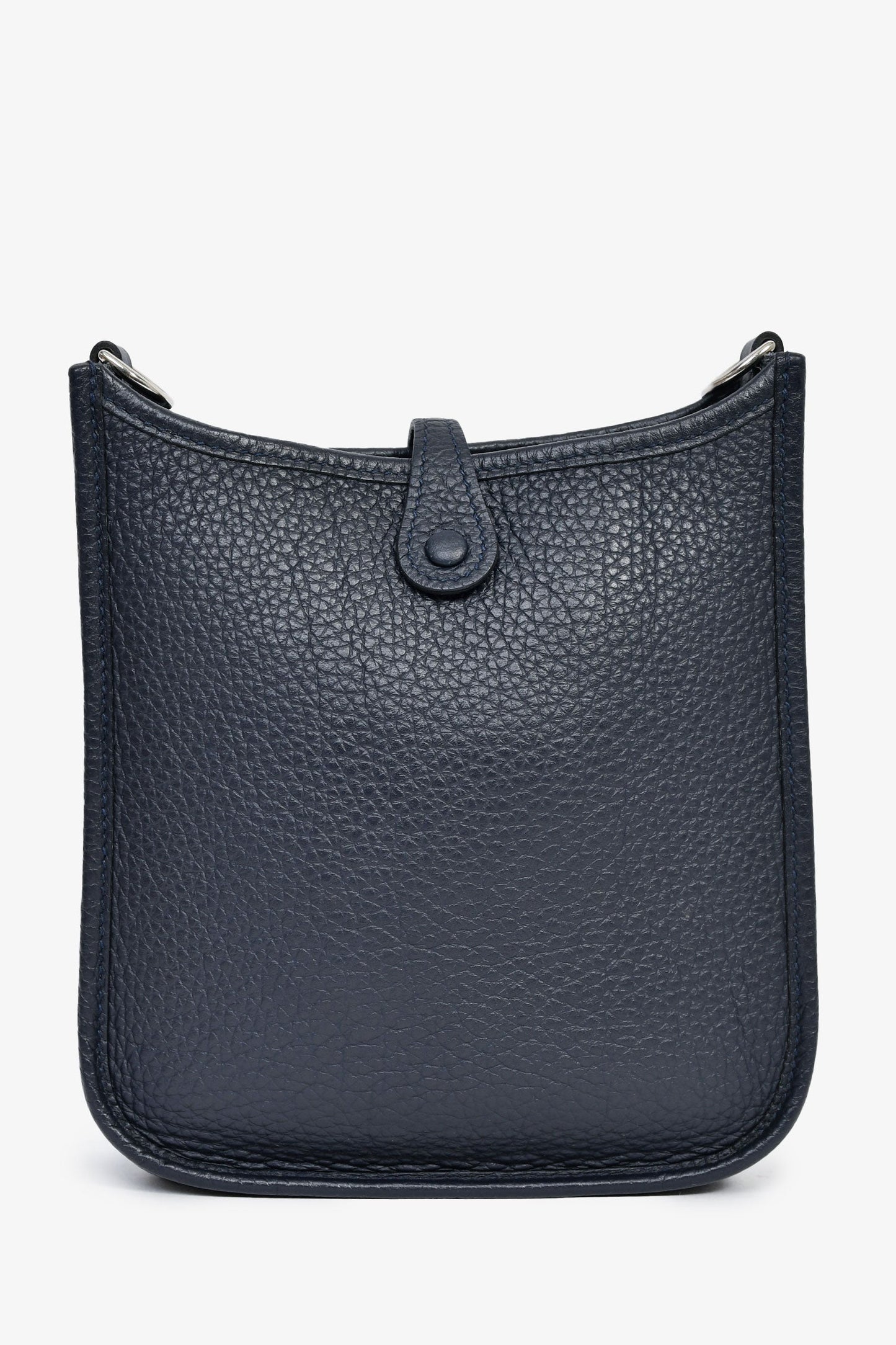 Hermès 2021 Navy Clemence Evelyne TPM Crossbody