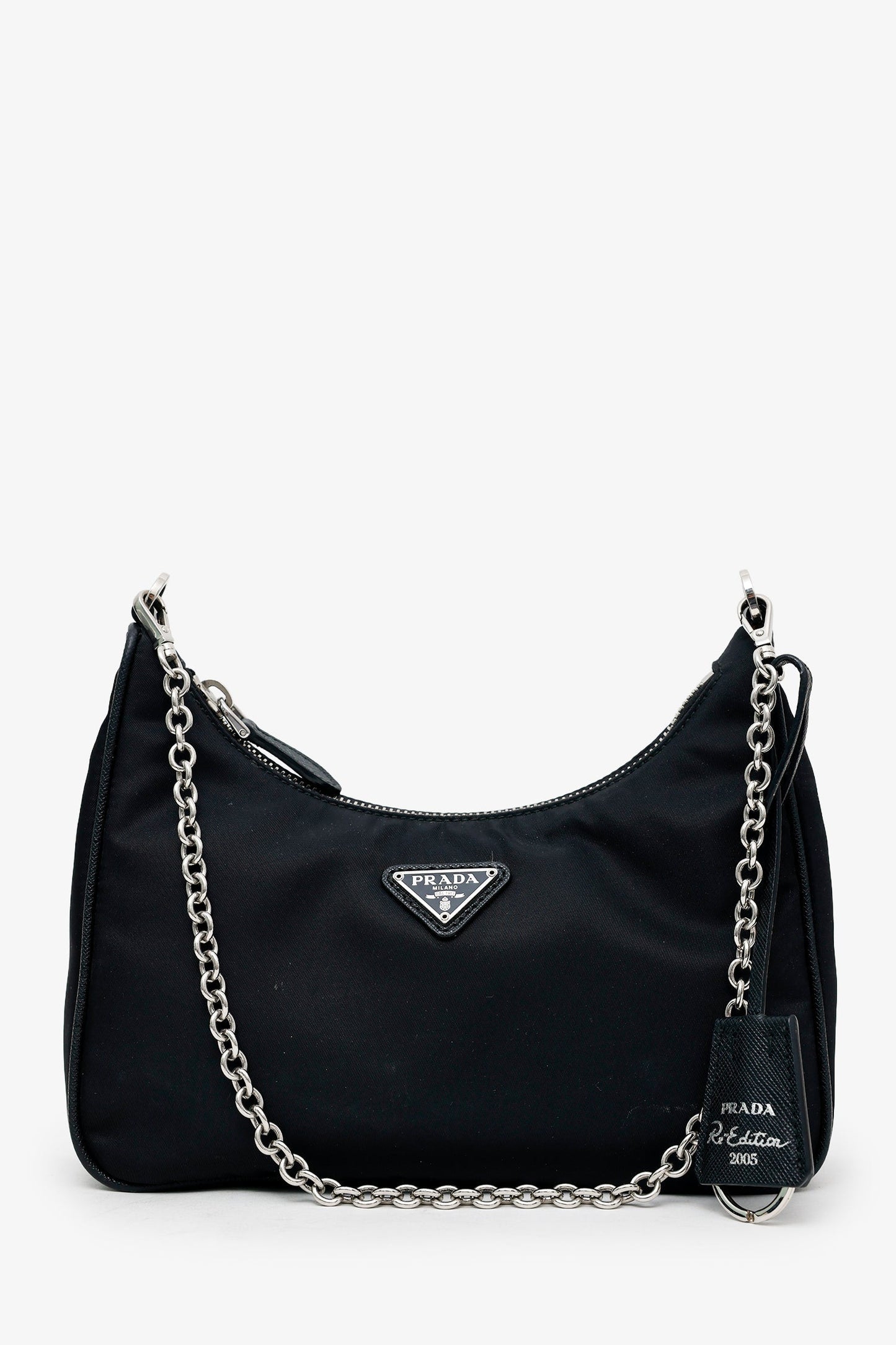 Prada Black Re-Nylon Re-Edition 2005 Crossbody Bag With Strap + Pouch