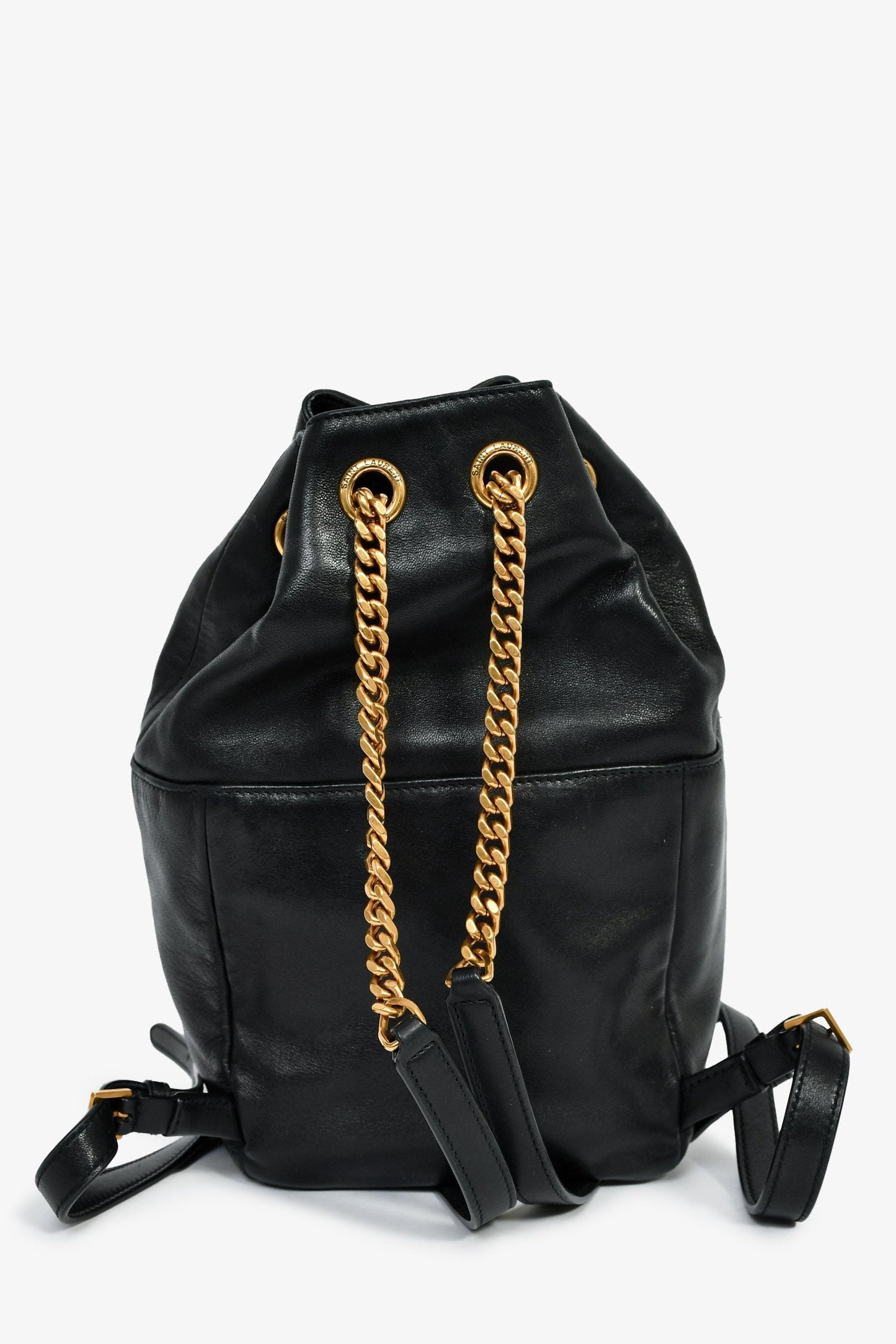 Saint Laurent Black Leather/Suede Jaime Backpack