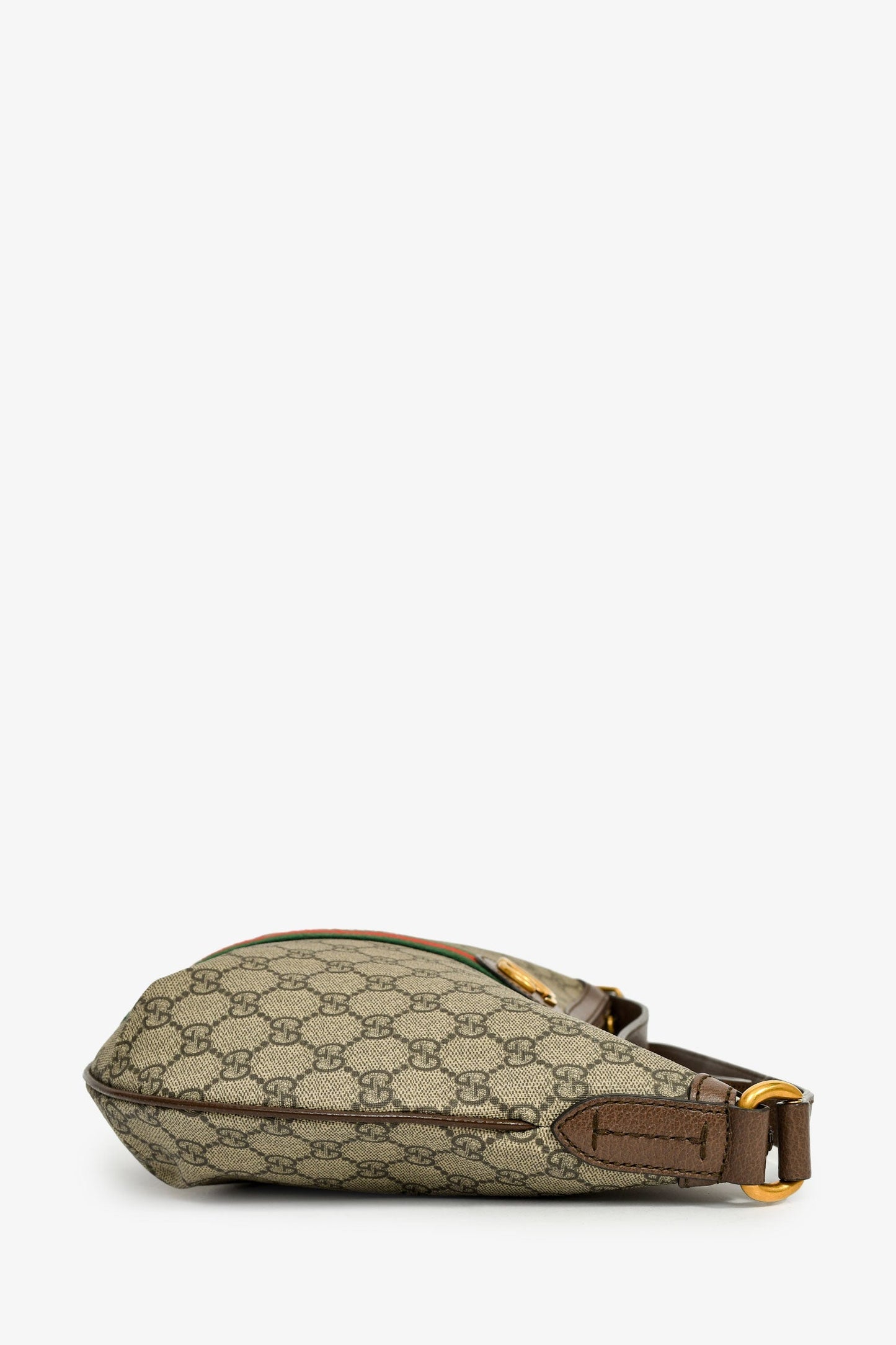 Gucci Brown GG Supreme Ophidia Hobo Crossbody Bag