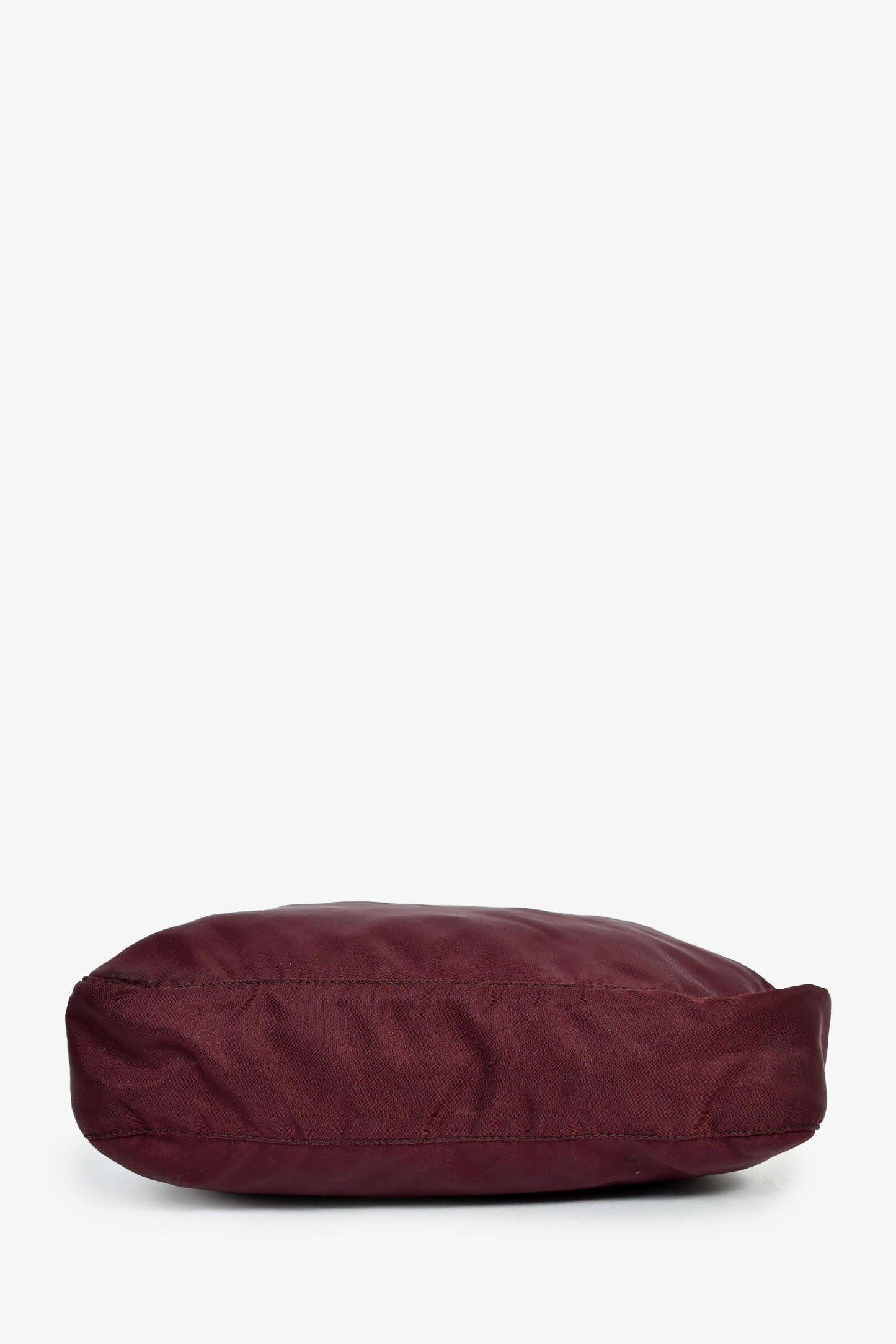 Prada Burgundy Nylon Tessuto Messenger Bag