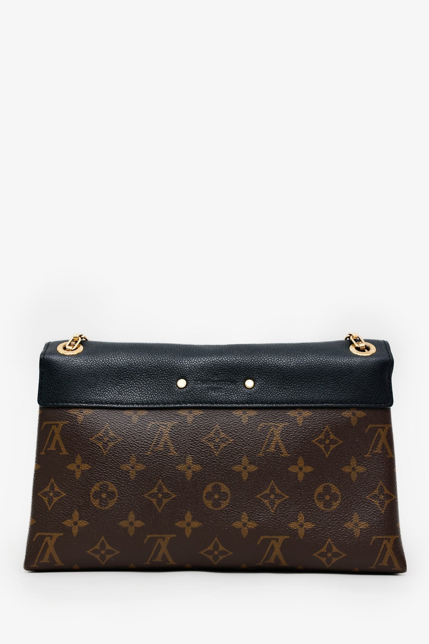 Louis Vuitton 2016 Black Monogram Pallas Chain Bag