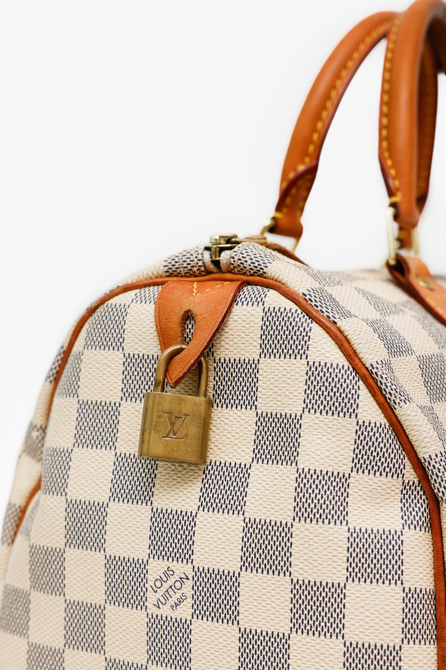 Louis Vuitton 2014 Damier Azur Speedy 30 Top Handle (As Is)