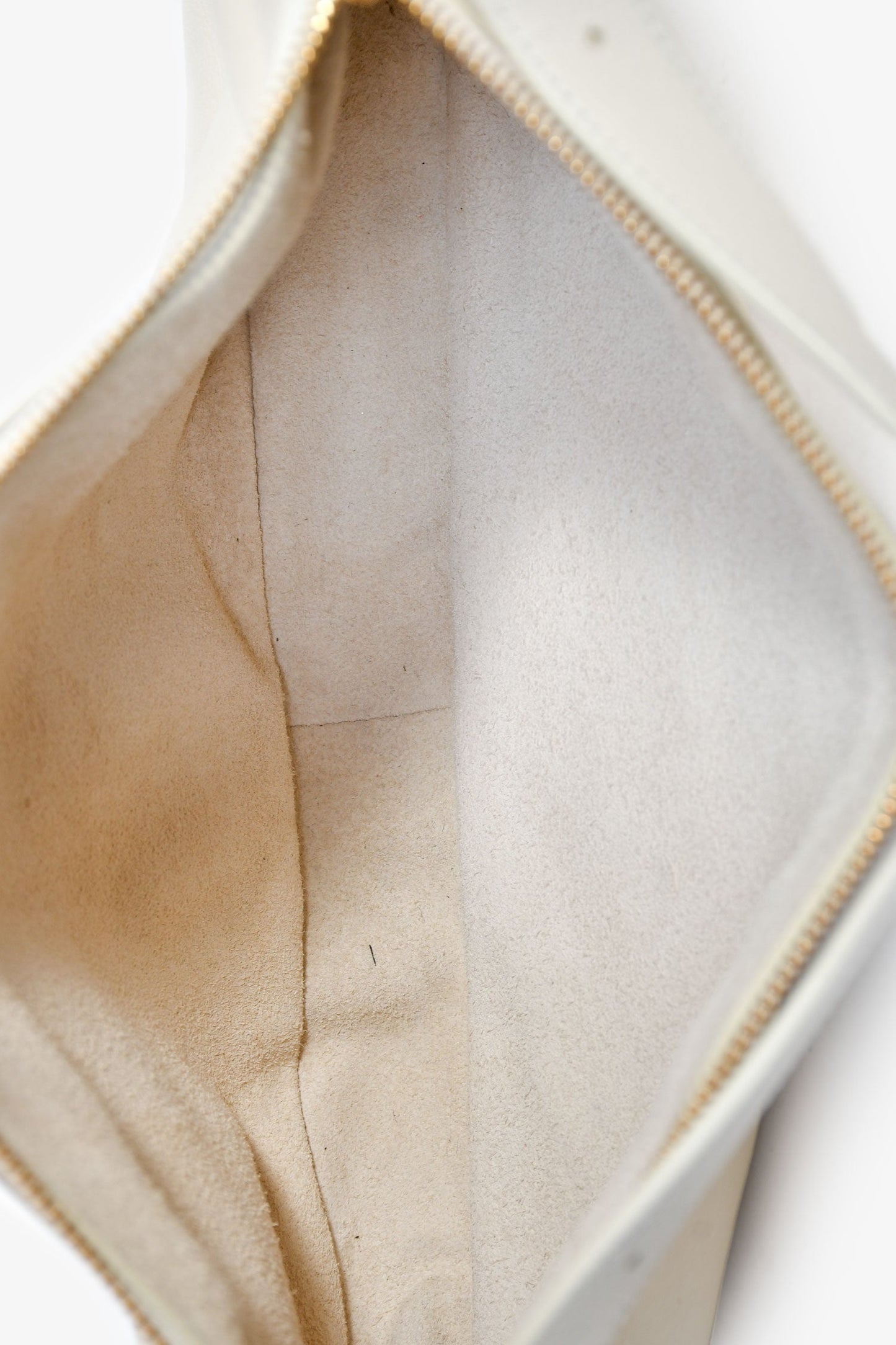 Celine 2021 Cream Leather 'Romy' Medium Shoulder Bag