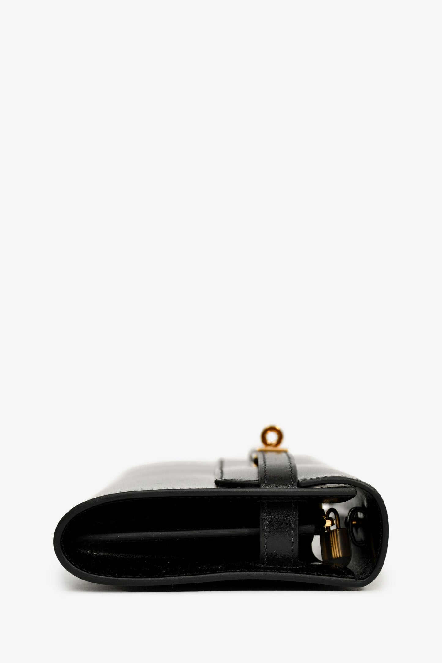 Hermès 2023 Black Box Leather Kelly To Go Wallet