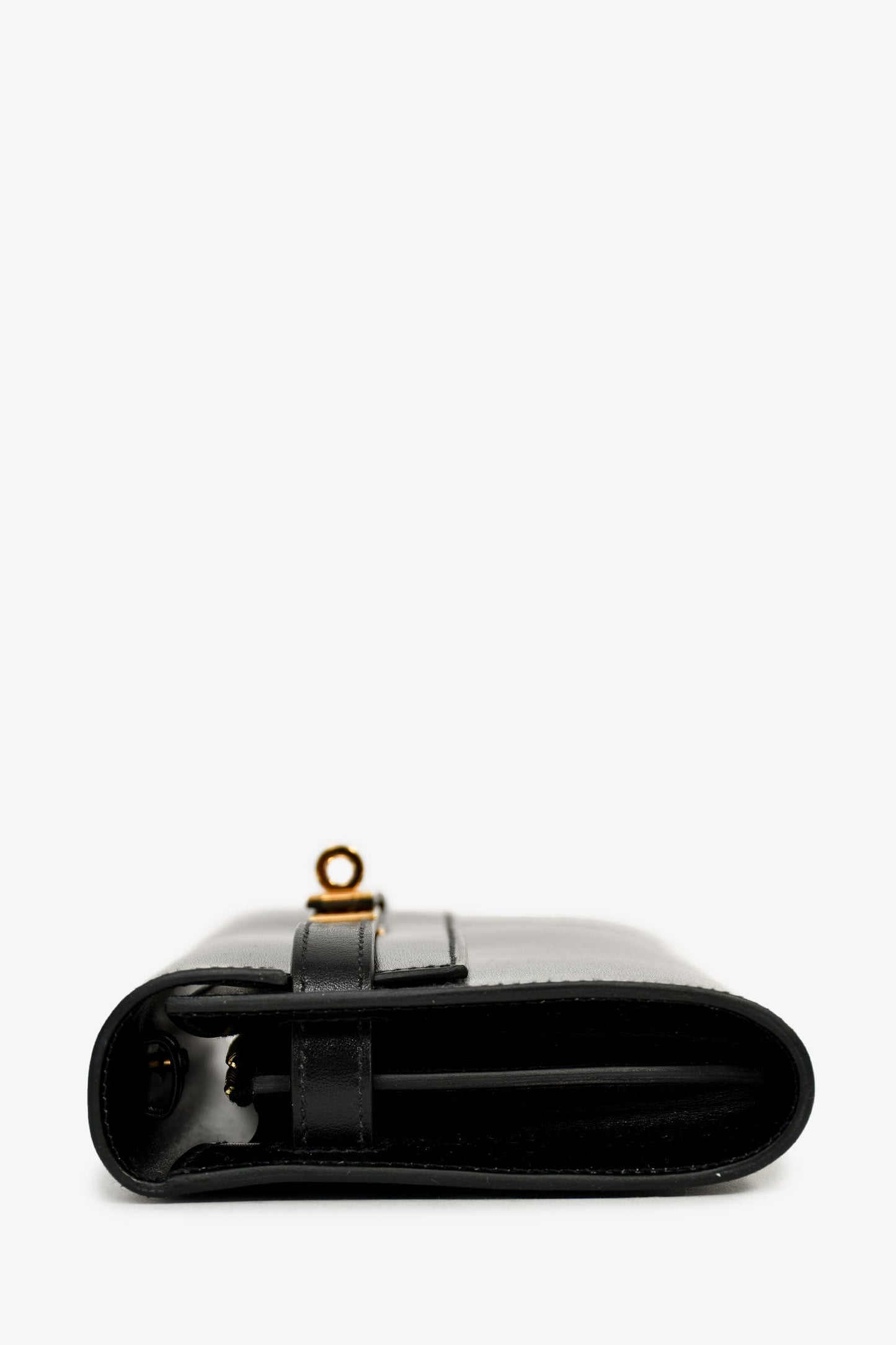 Hermès 2023 Black Box Leather Kelly To Go Wallet