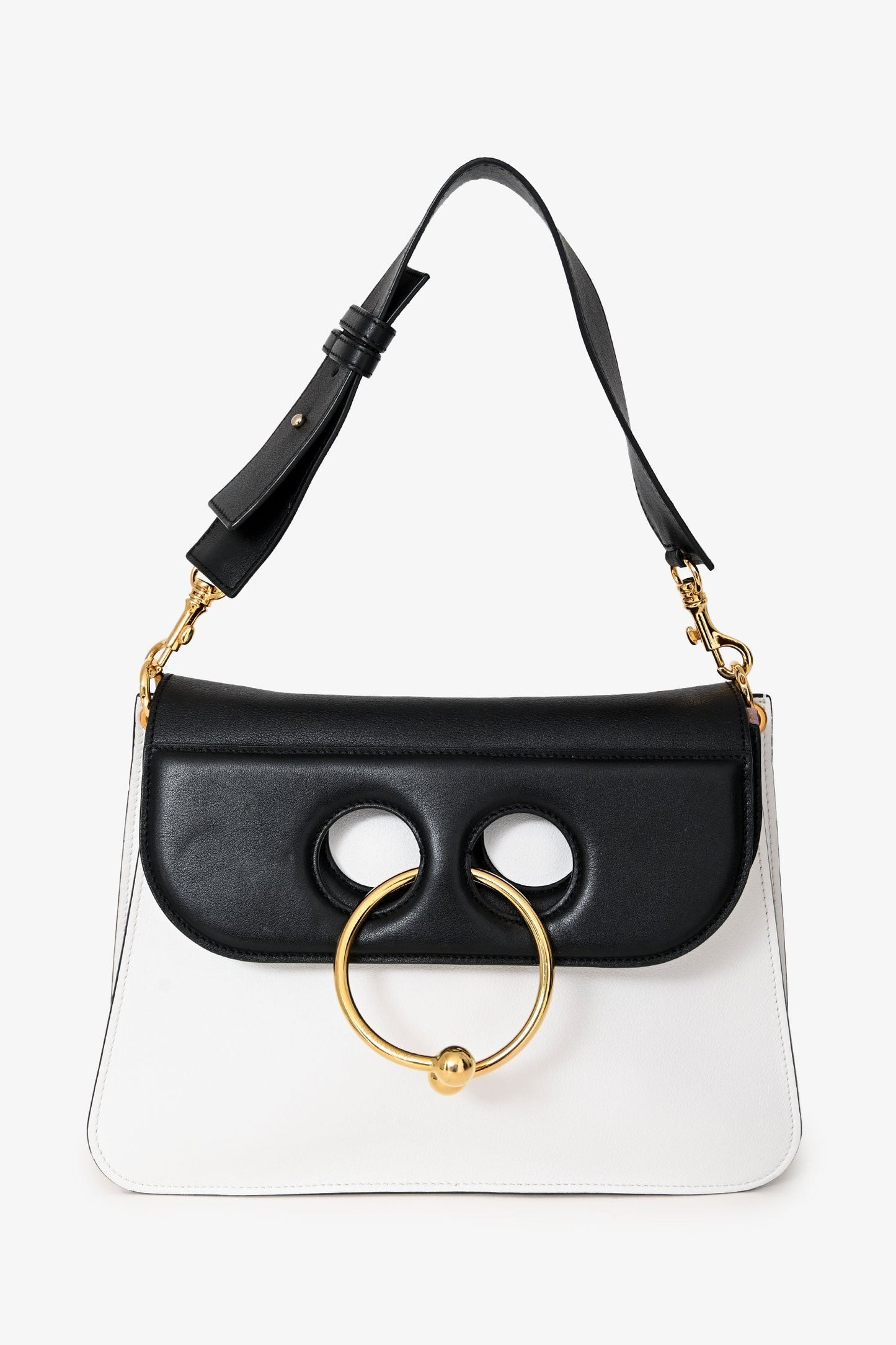 JW Anderson White/Black Medium Pierce Bag