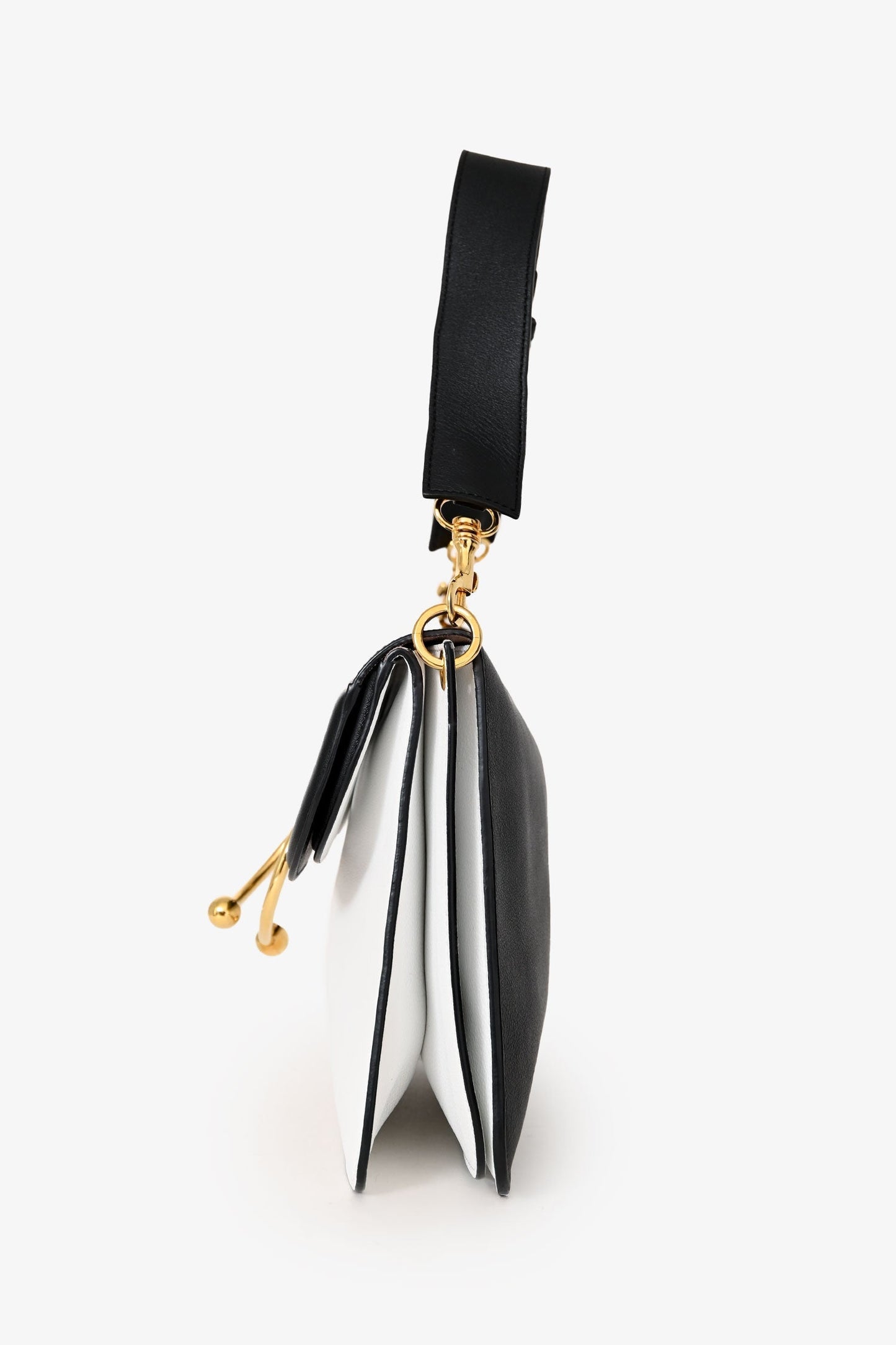 JW Anderson White/Black Medium Pierce Bag