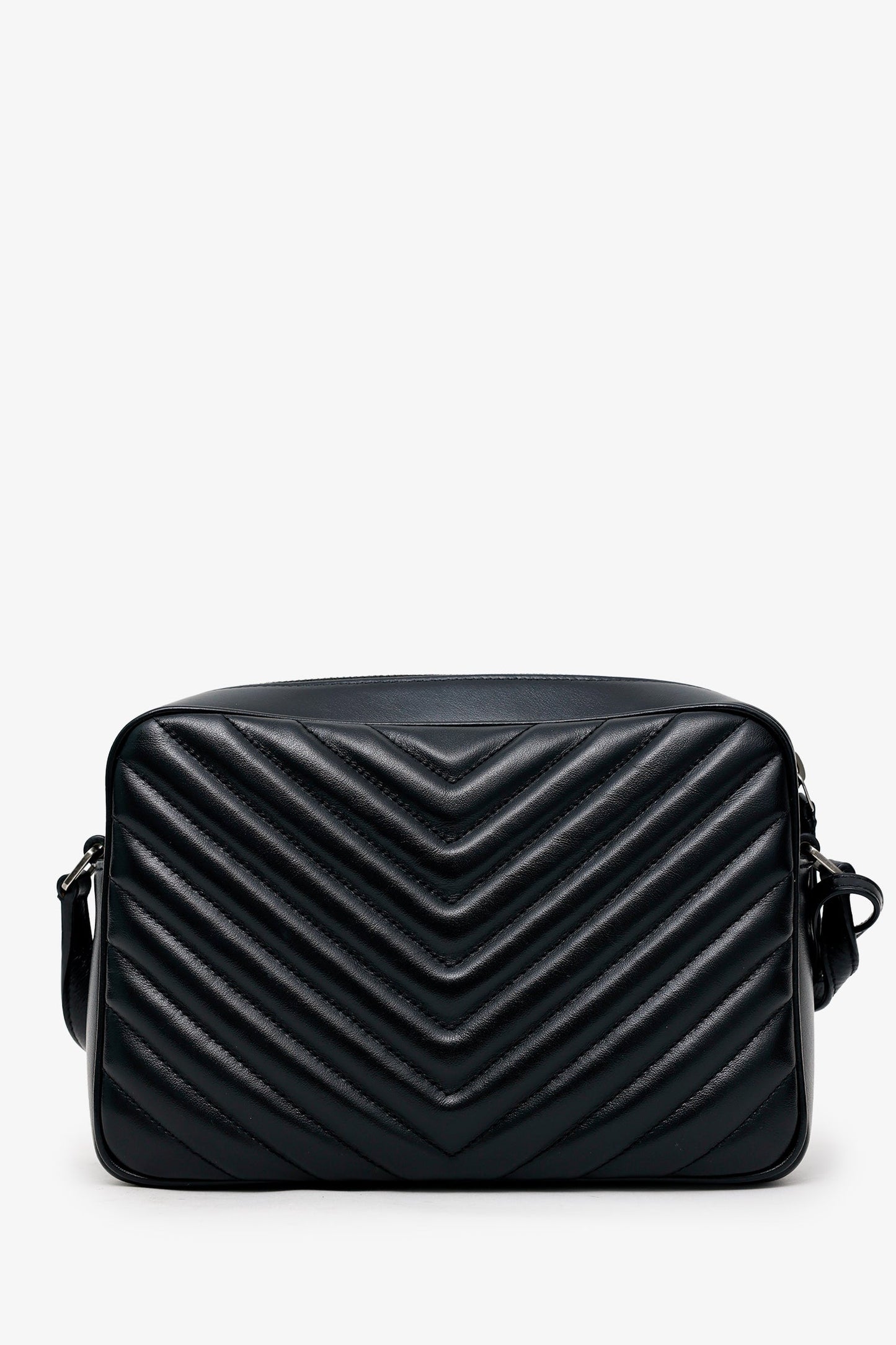 Saint Laurent Black Leather Lou Camera Bag