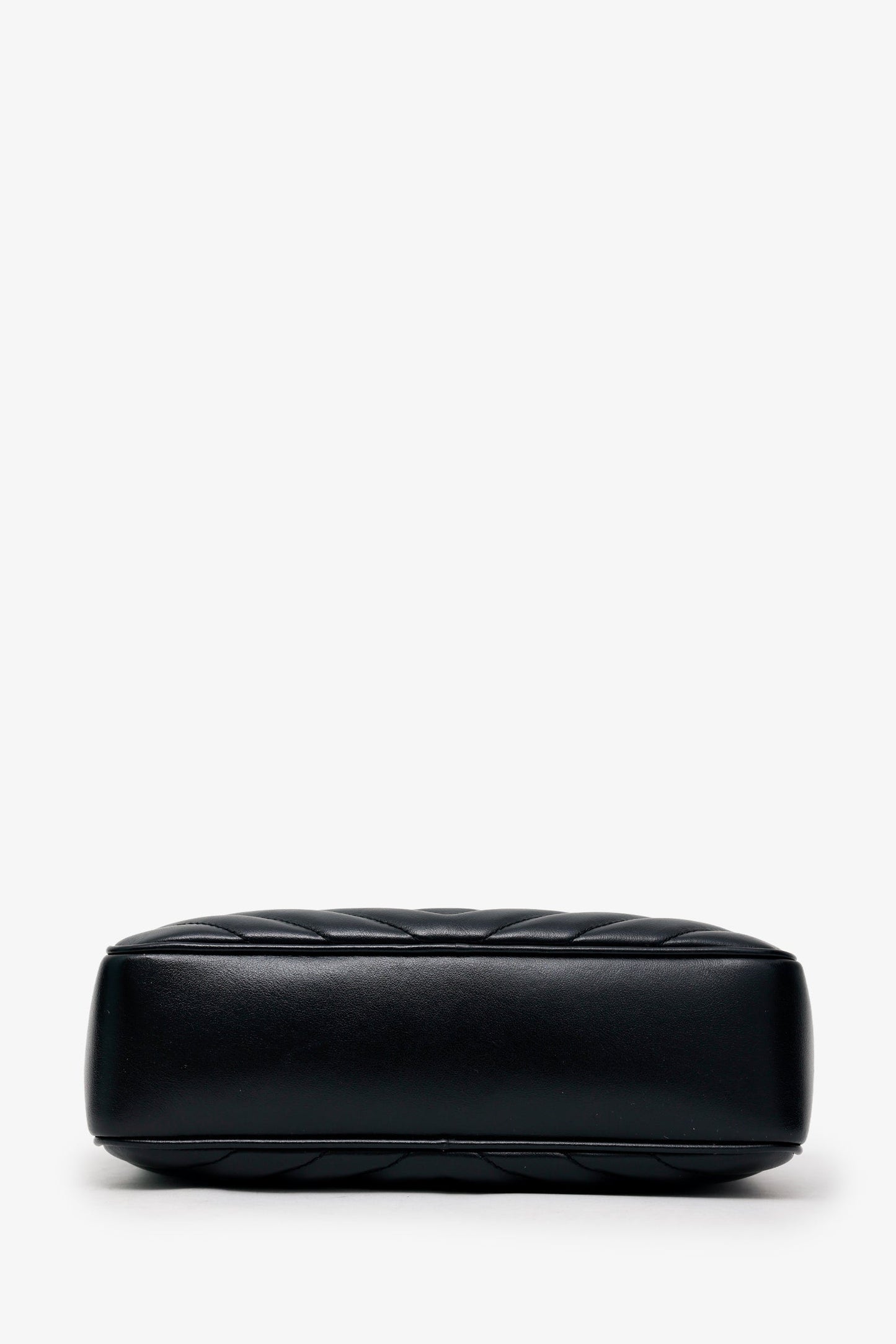Saint Laurent Black Leather Lou Camera Bag