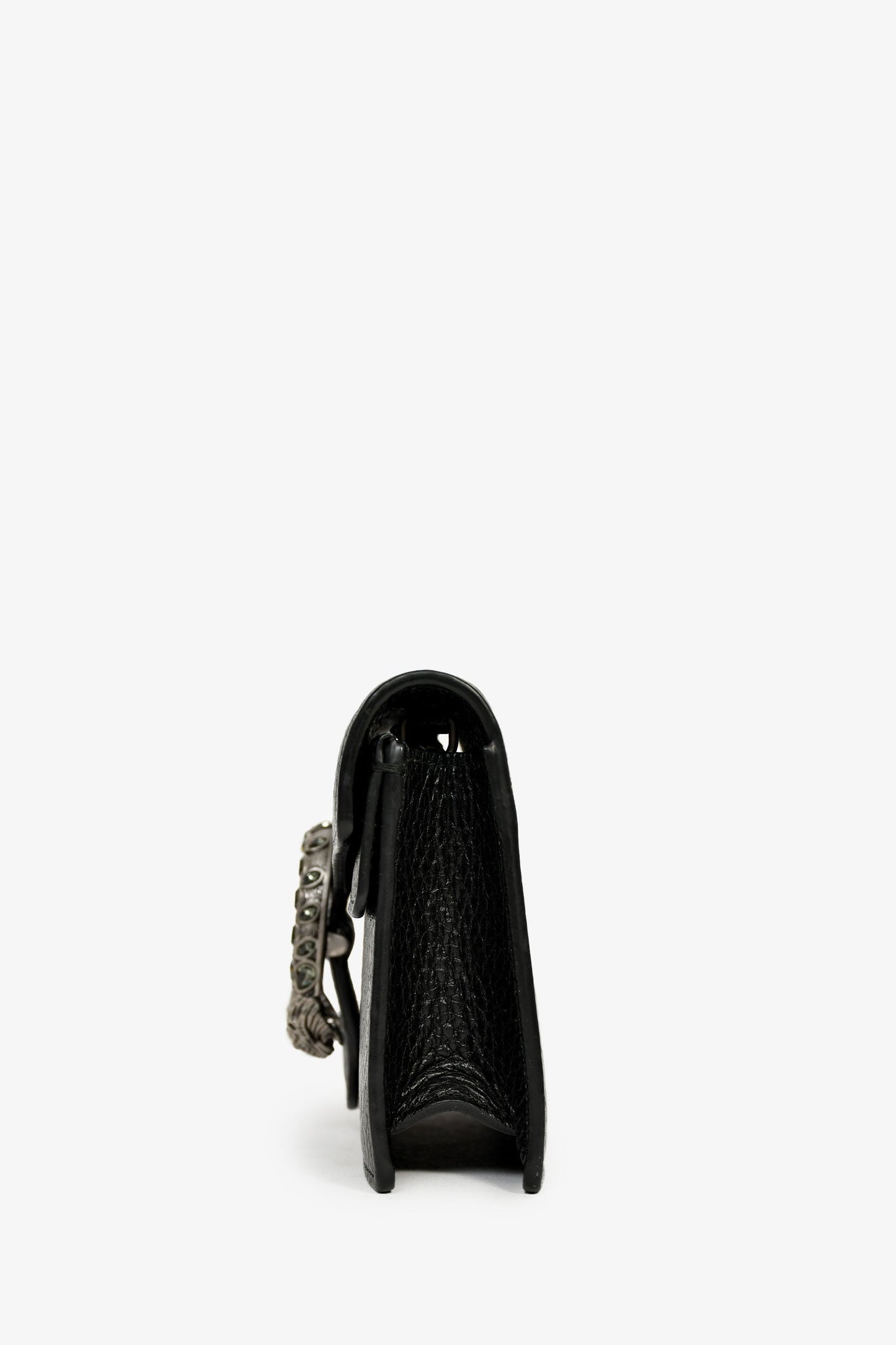 Gucci Black Leather Dionysus Super Mini Crossbody Bag