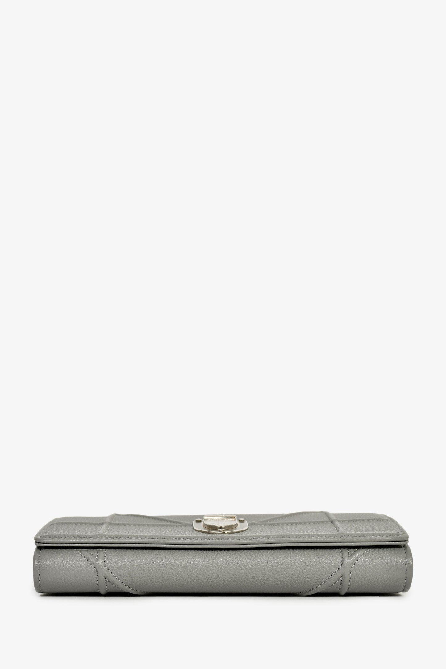 Christian Dior Black Patent Cannage Leather 'Rendezvous' Wallet on Chain
