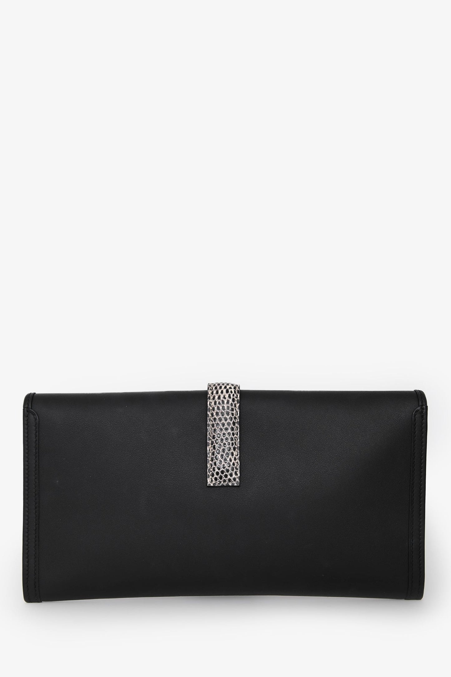 Hermès 2019 Black Swift Leather/Lizard Jige Elan Touch 29