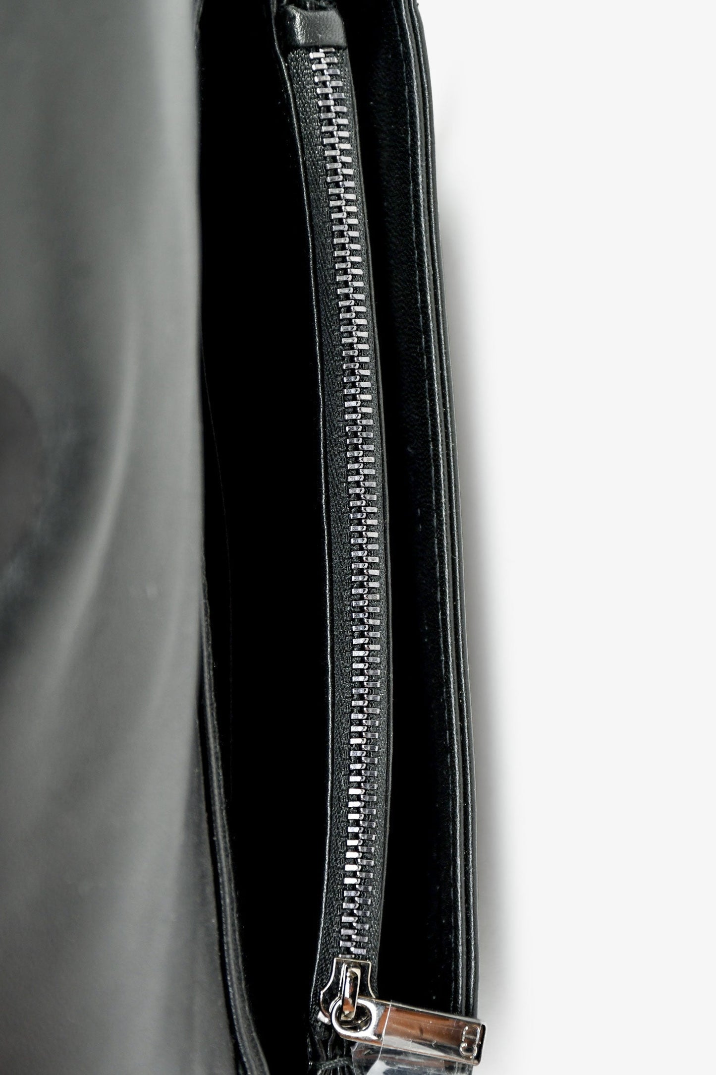 Christian Dior Black Leather Macrocannage Small 'Caro' Crossbody Bag