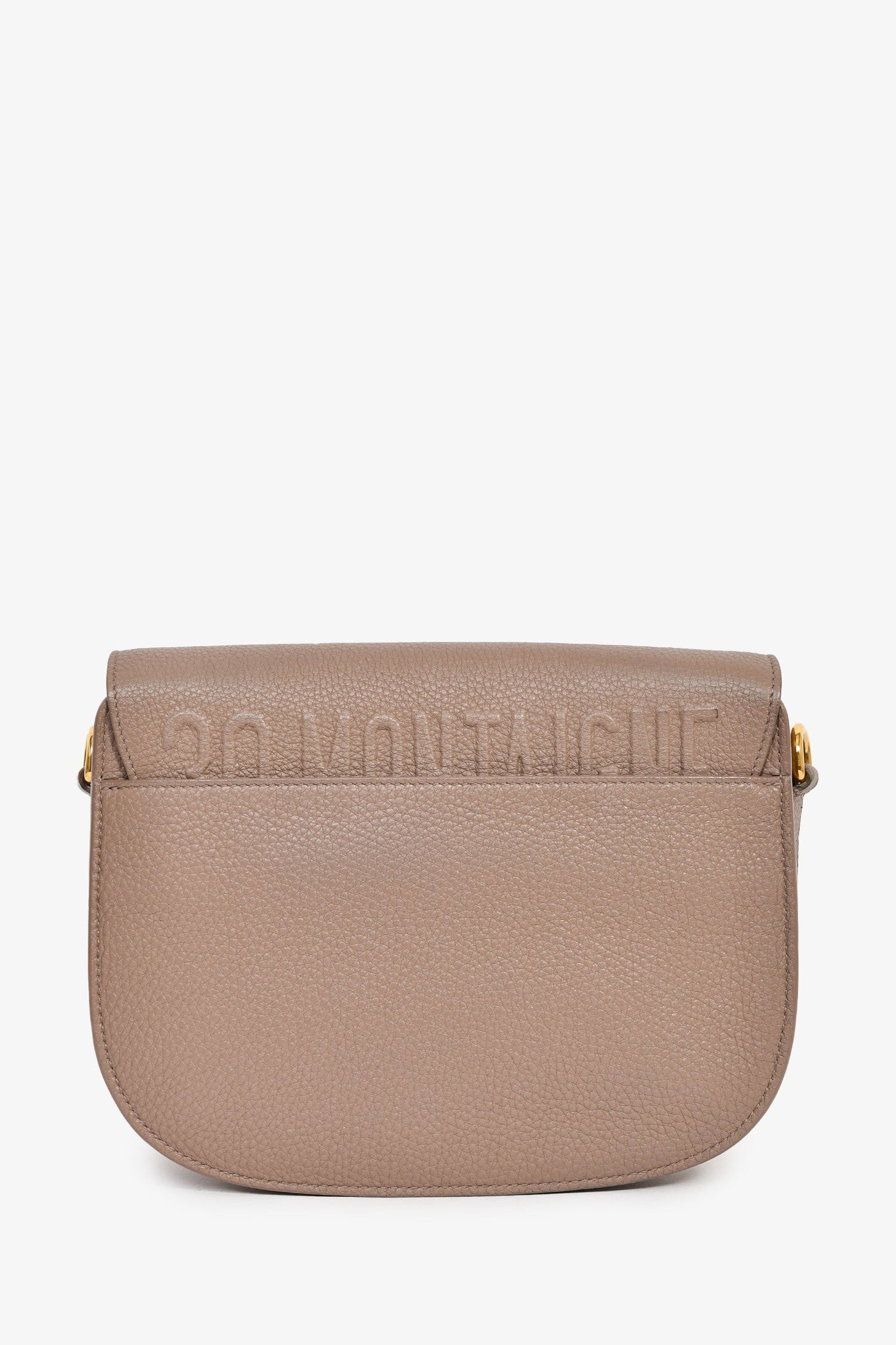 Christian Dior 2021 Taupe Grained Calfskin Medium Bobby Crossbody Bag