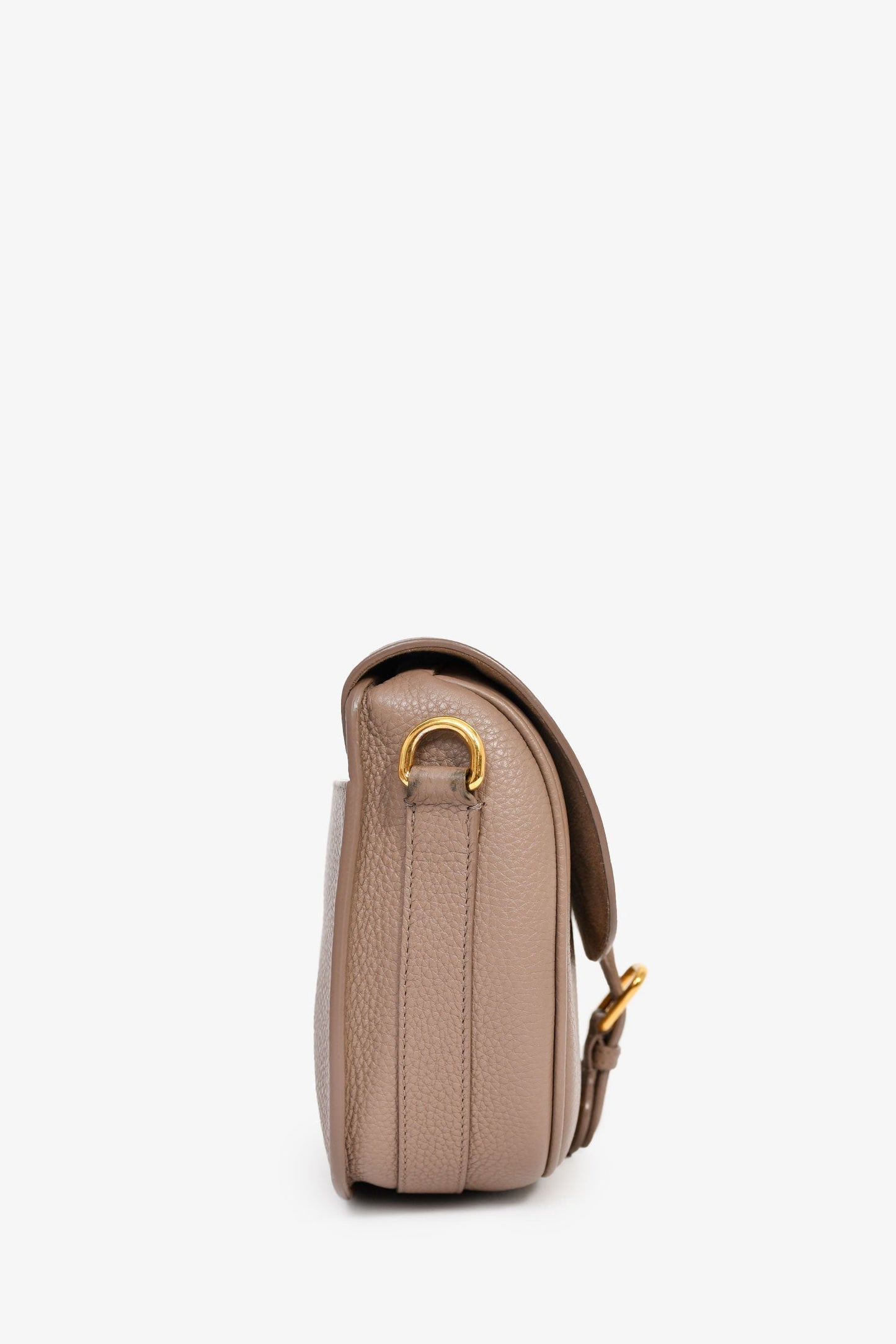 Christian Dior 2021 Taupe Grained Calfskin Medium Bobby Crossbody Bag