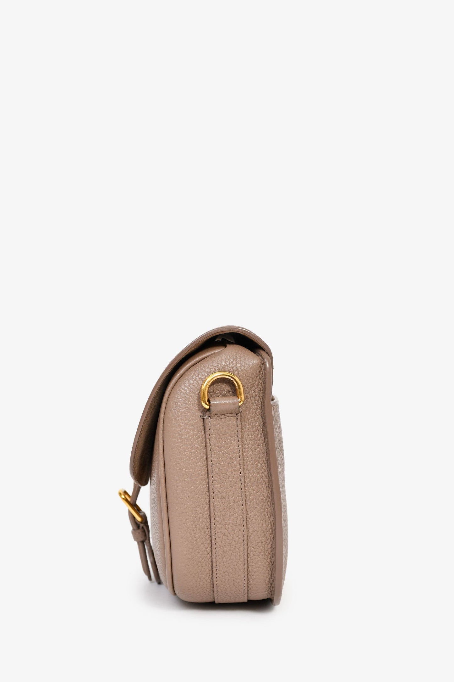 Christian Dior 2021 Taupe Grained Calfskin Medium Bobby Crossbody Bag