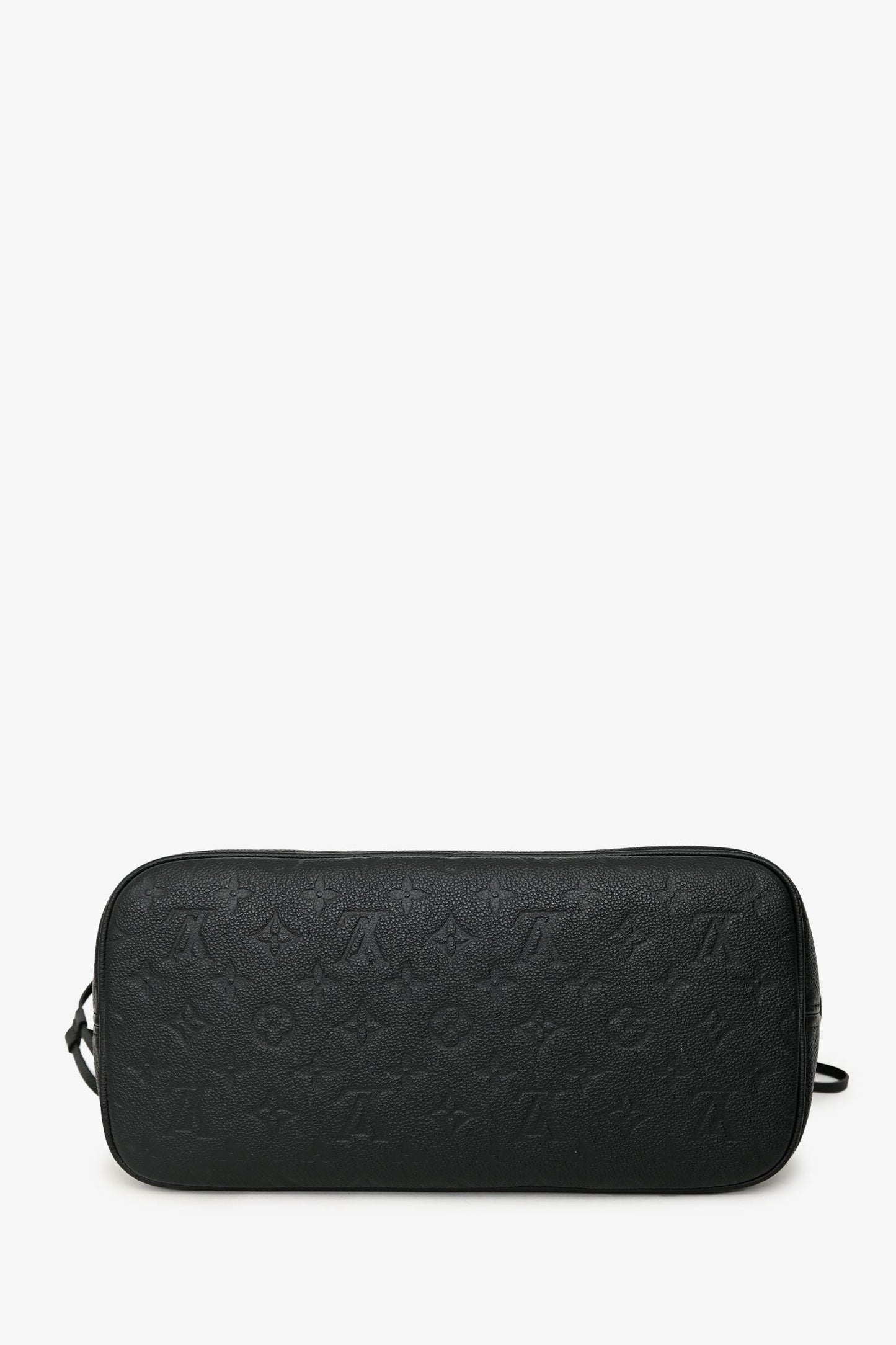 Louis Vuitton Black Monogram Empreinte Leather Neverfull MM With Pouch