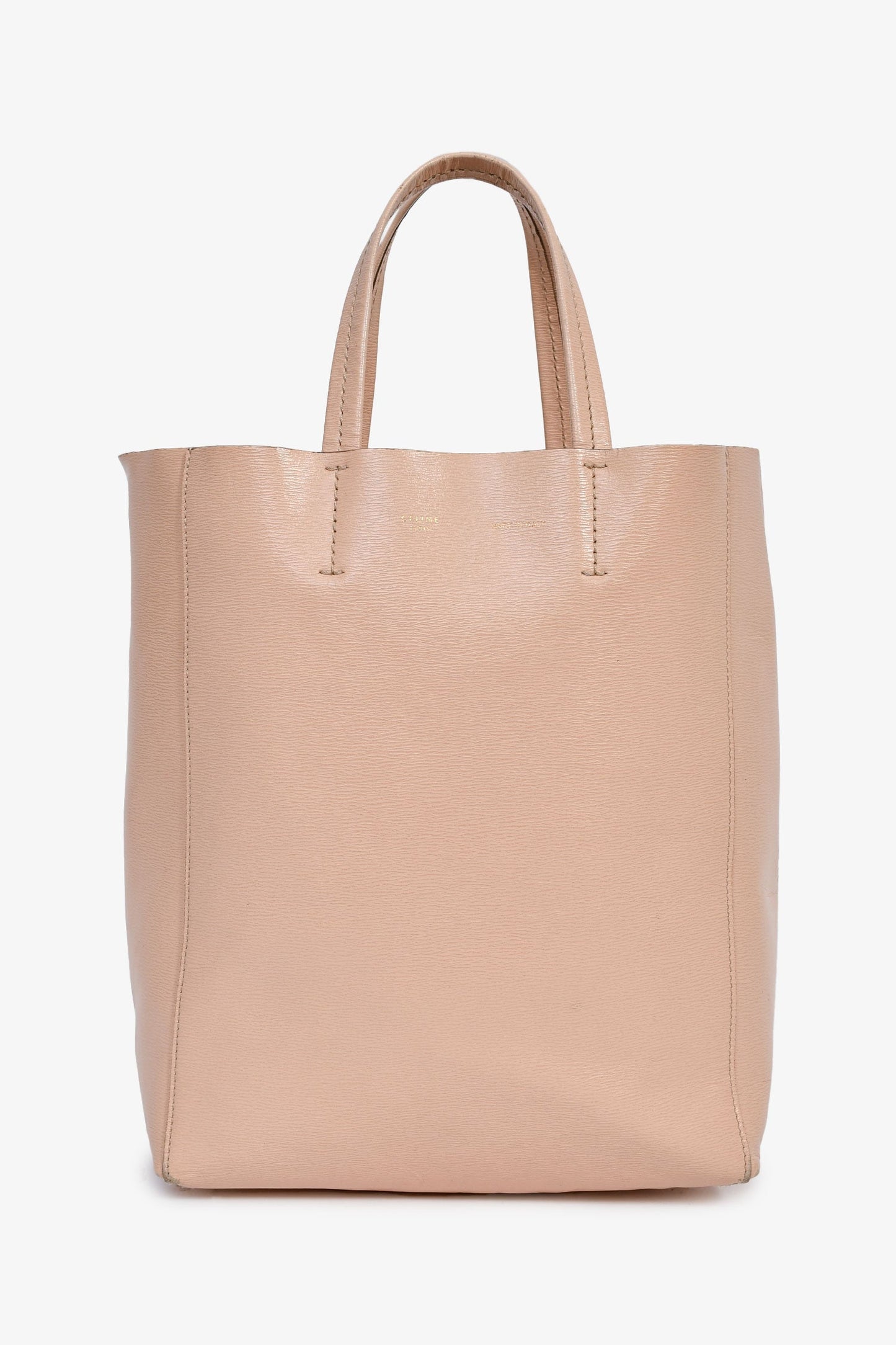 Celine Blush Leather Small Vertical Cabas Bag