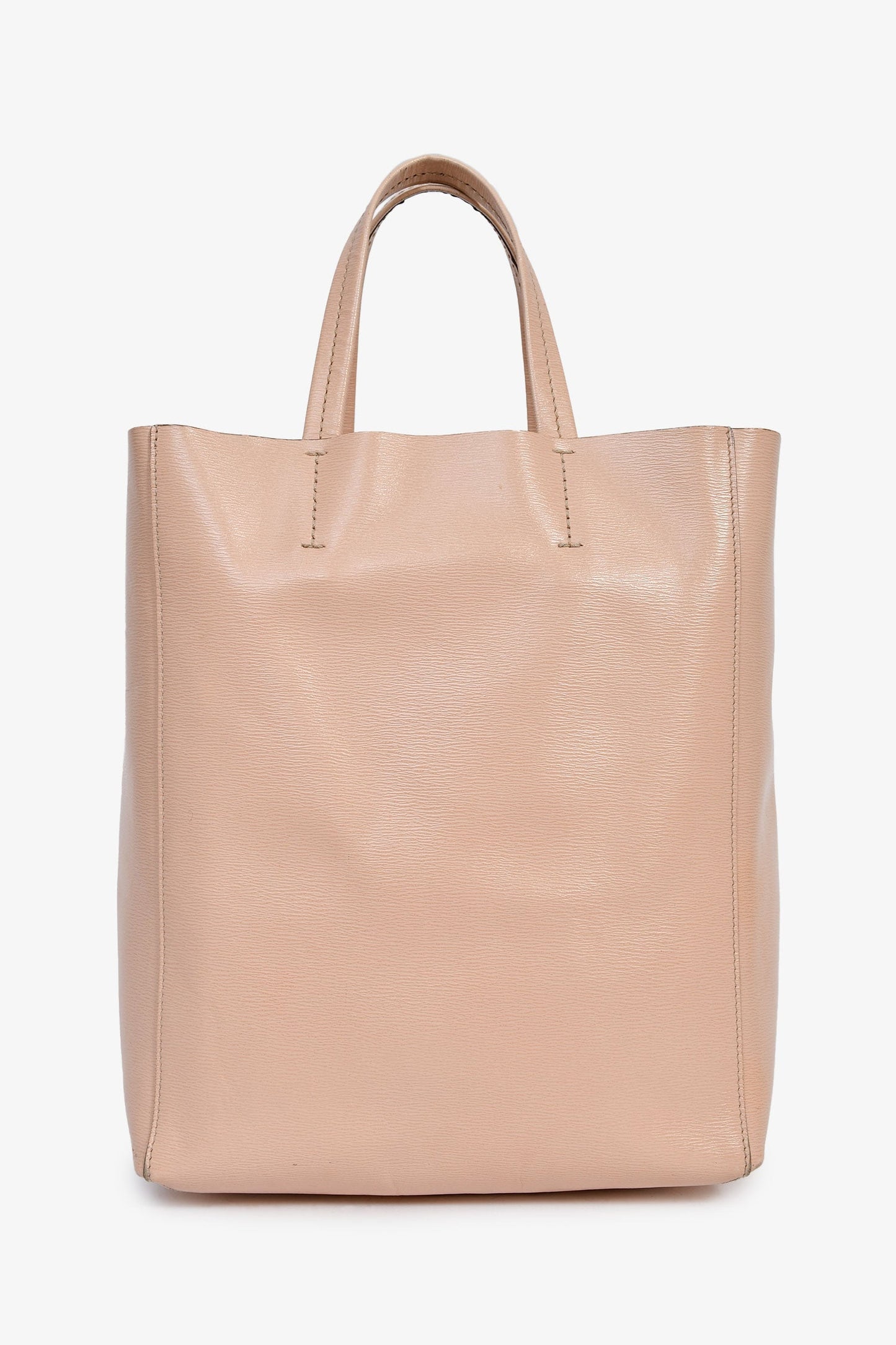 Celine Blush Leather Small Vertical Cabas Bag