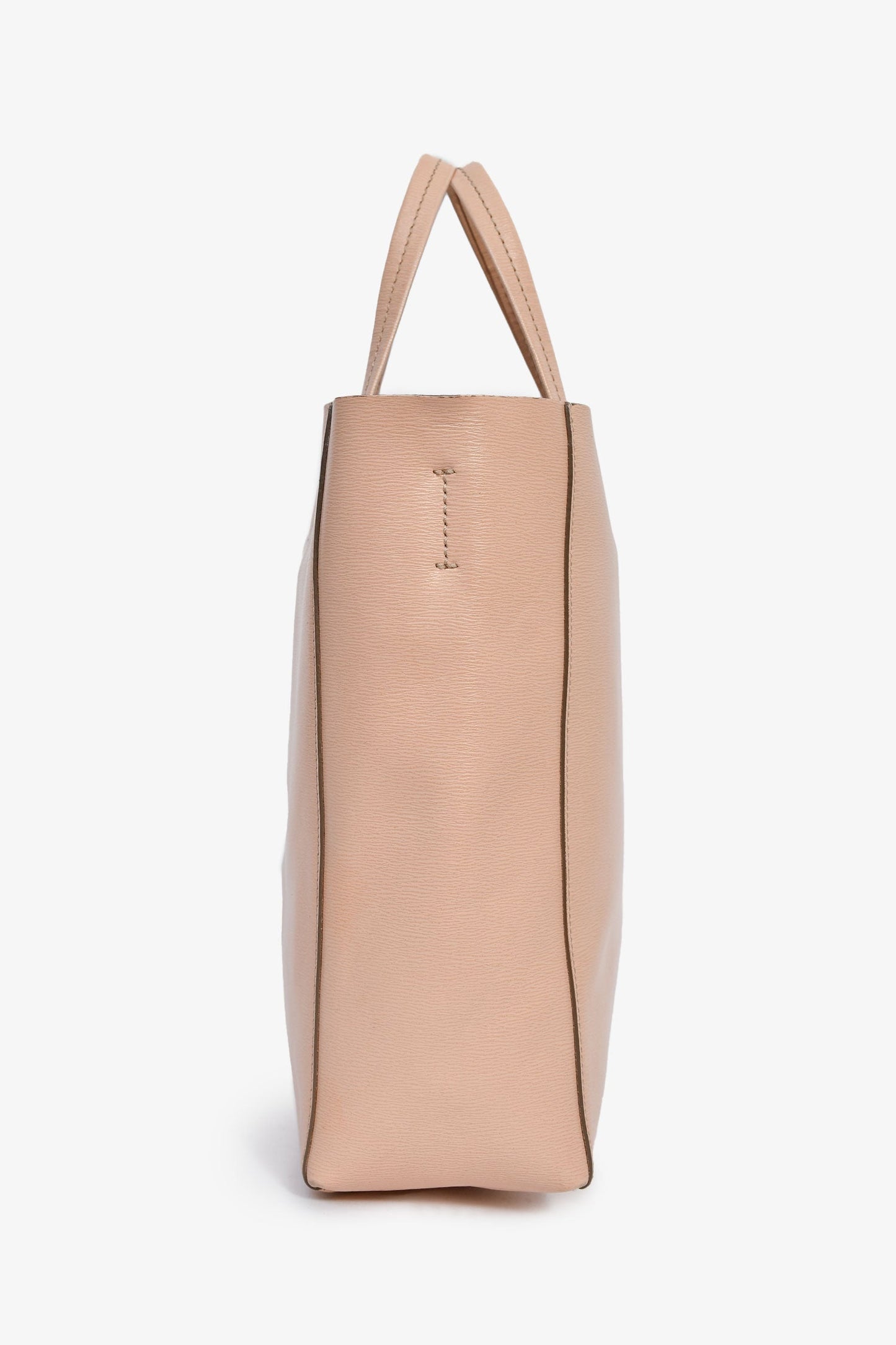 Celine Blush Leather Small Vertical Cabas Bag
