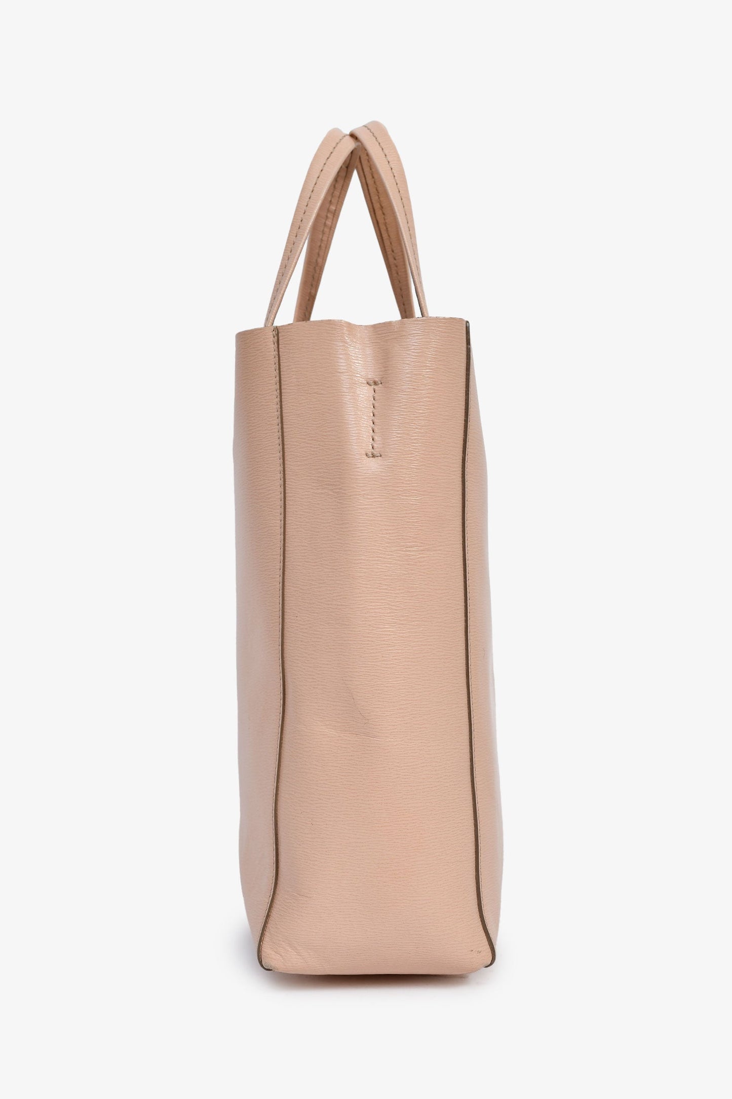 Celine Blush Leather Small Vertical Cabas Bag