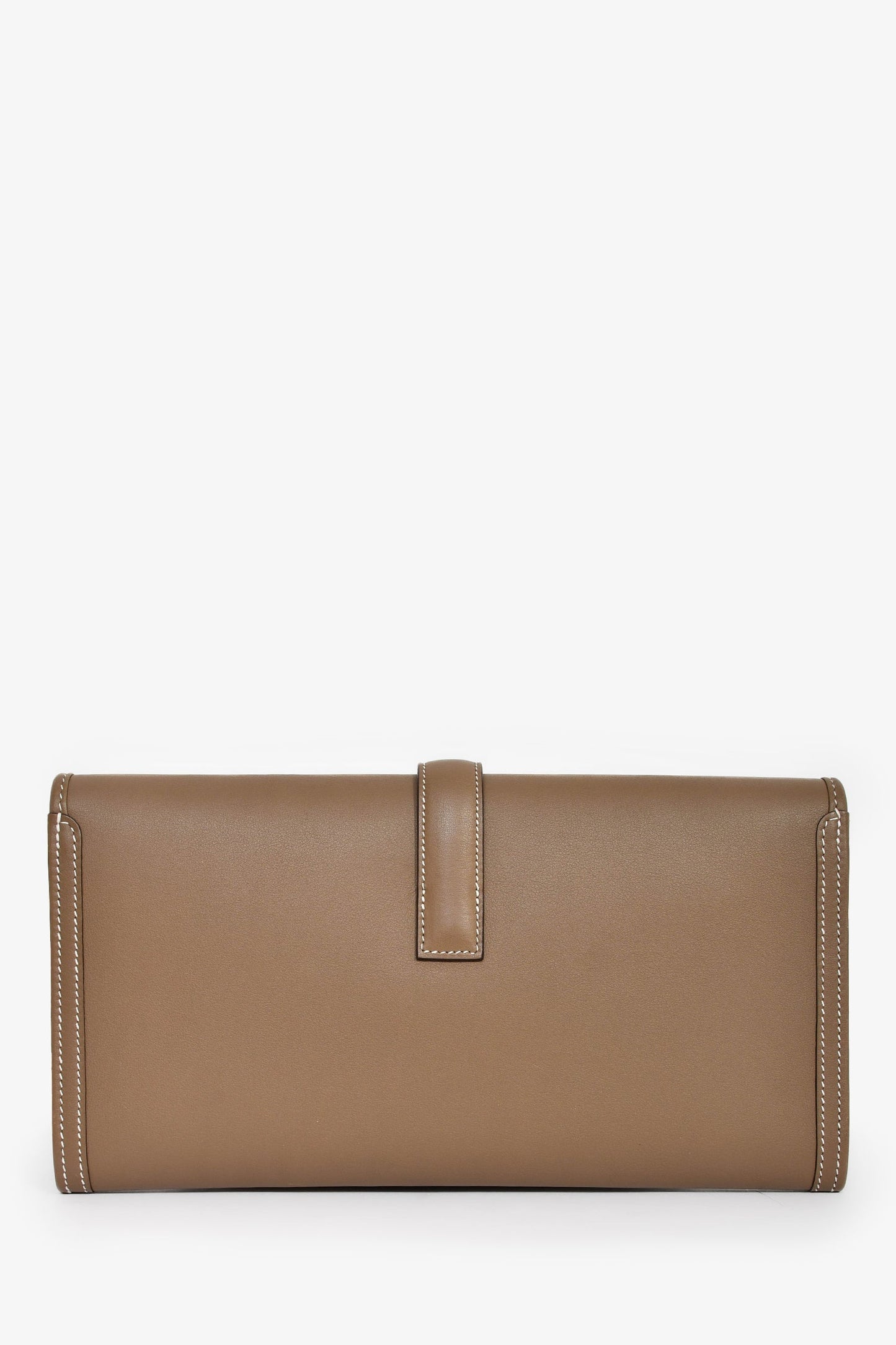 Hermès 2018 Etoupe Swift Jige Elan 29 Clutch