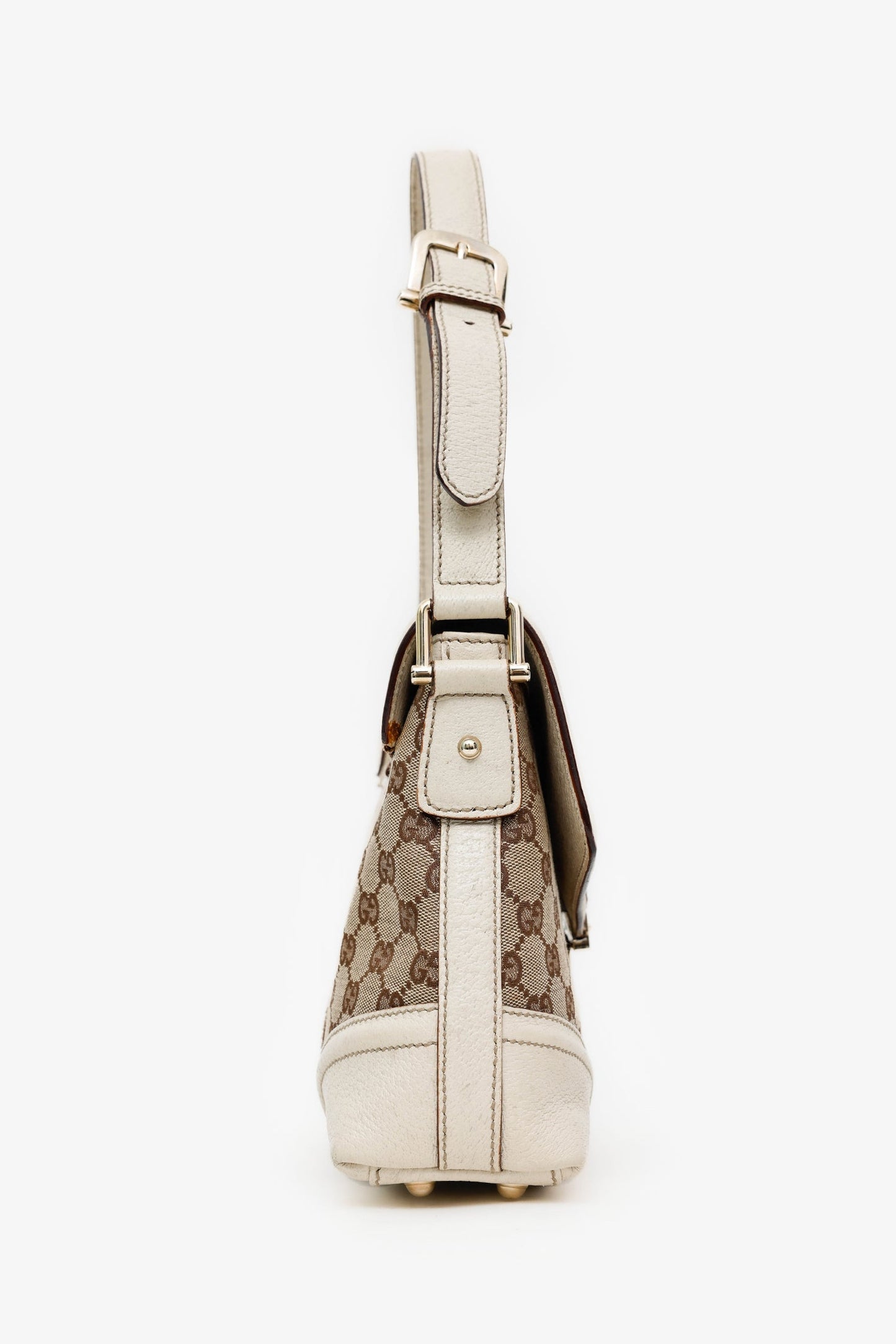 Gucci Beige Ophidia GG Web Shoulder Bag