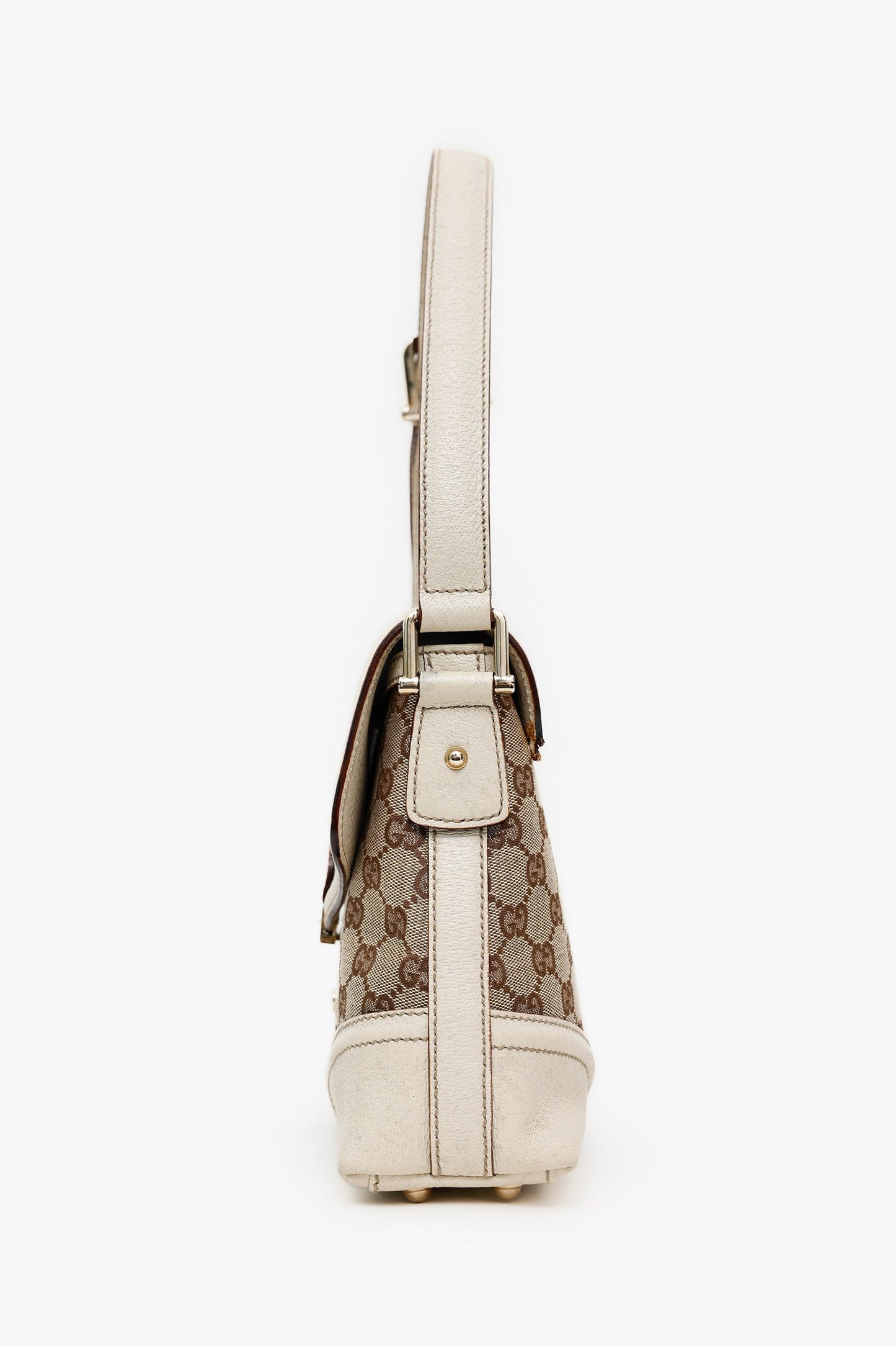 Gucci Beige Ophidia GG Web Shoulder Bag