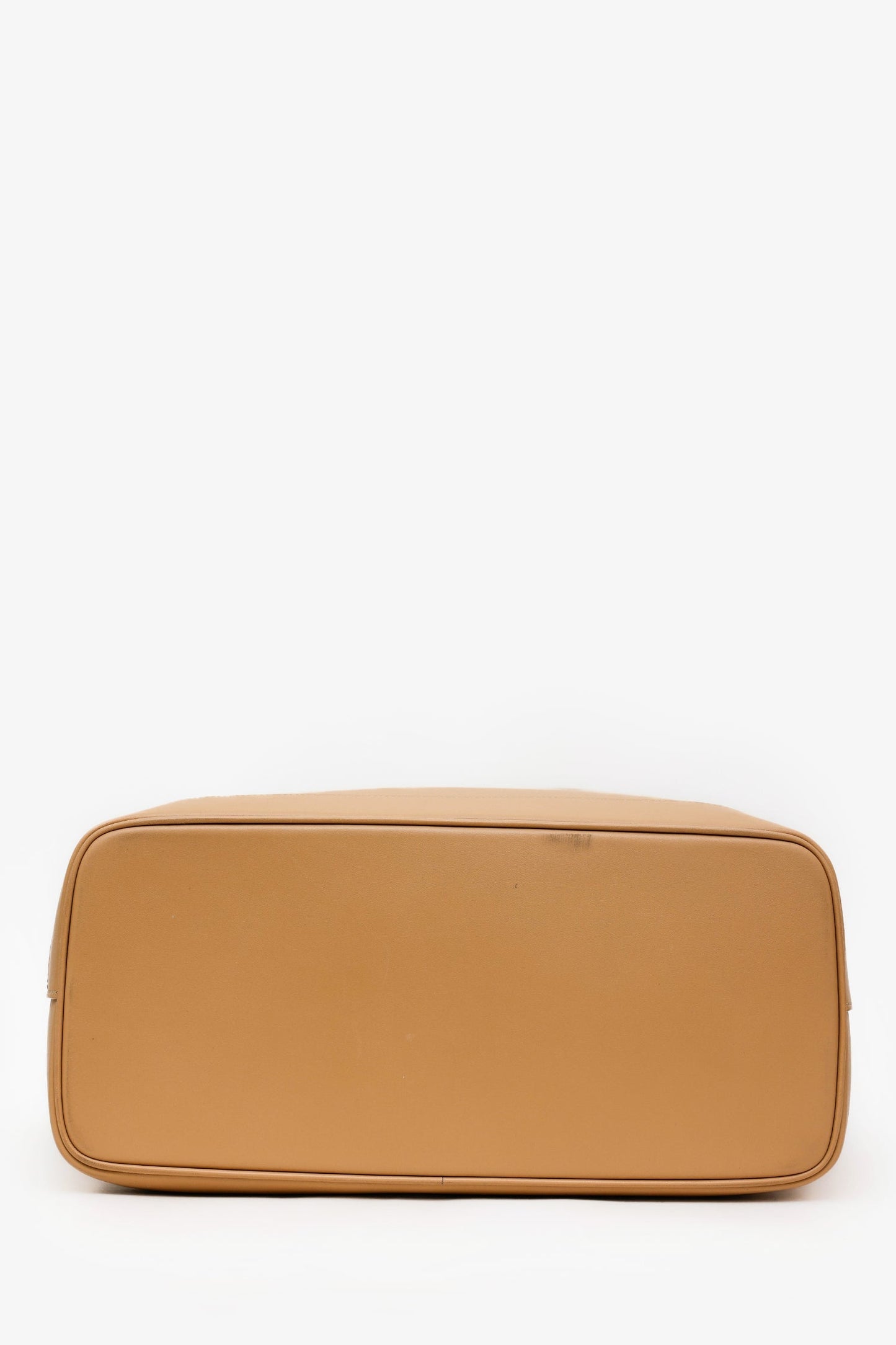 Salvatore Ferragamo Beige Medium 'Charming' Leather Tote Bag